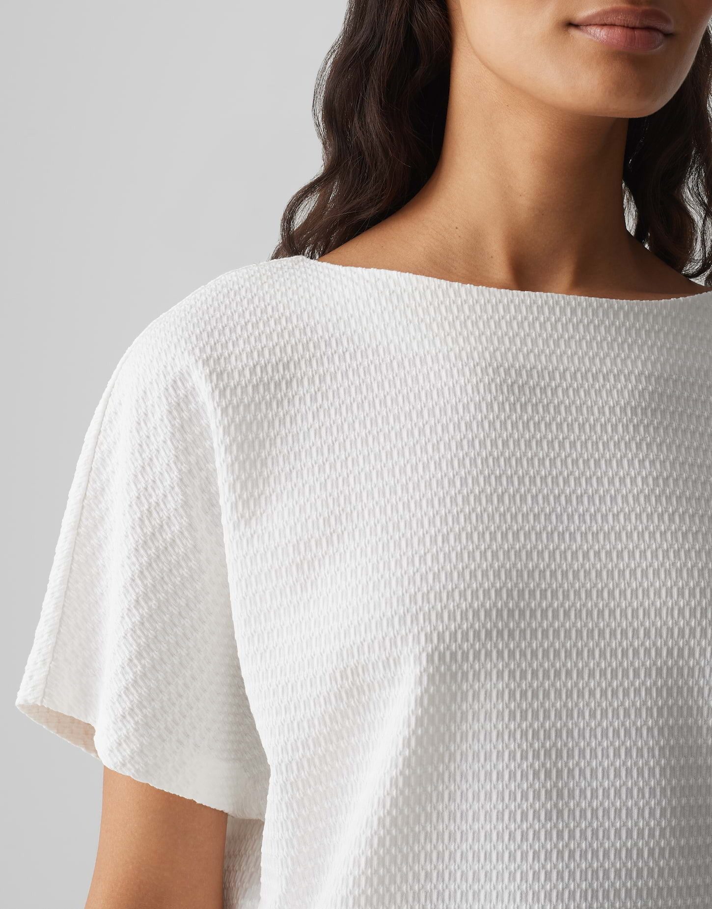 OPUS Kurzarmshirt SUPPI Batwing Fit aus BCI Cotton Mix