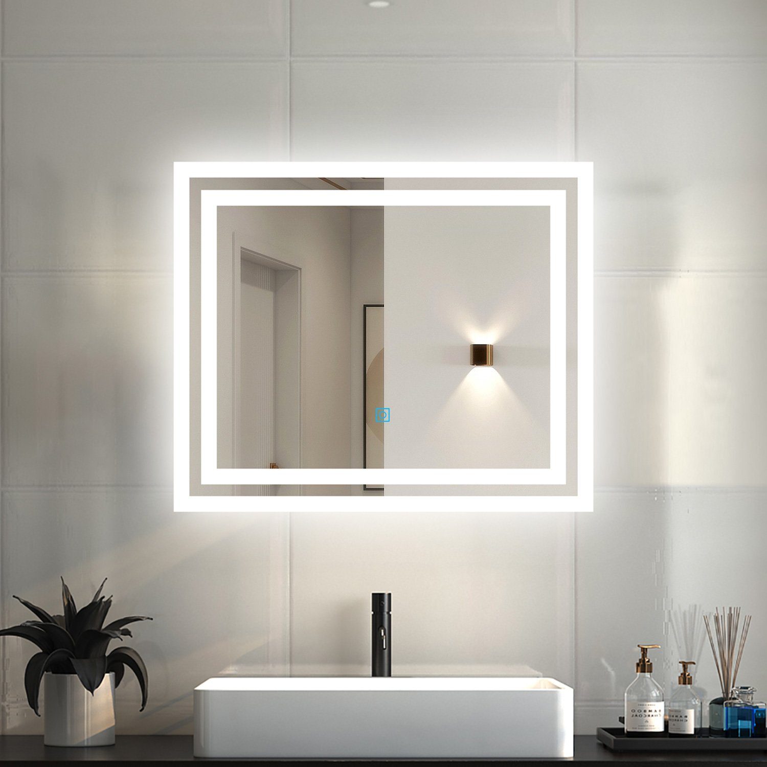 duschspa Badspiegel 50-70 cm Touch Kaltweiß günstig online kaufen