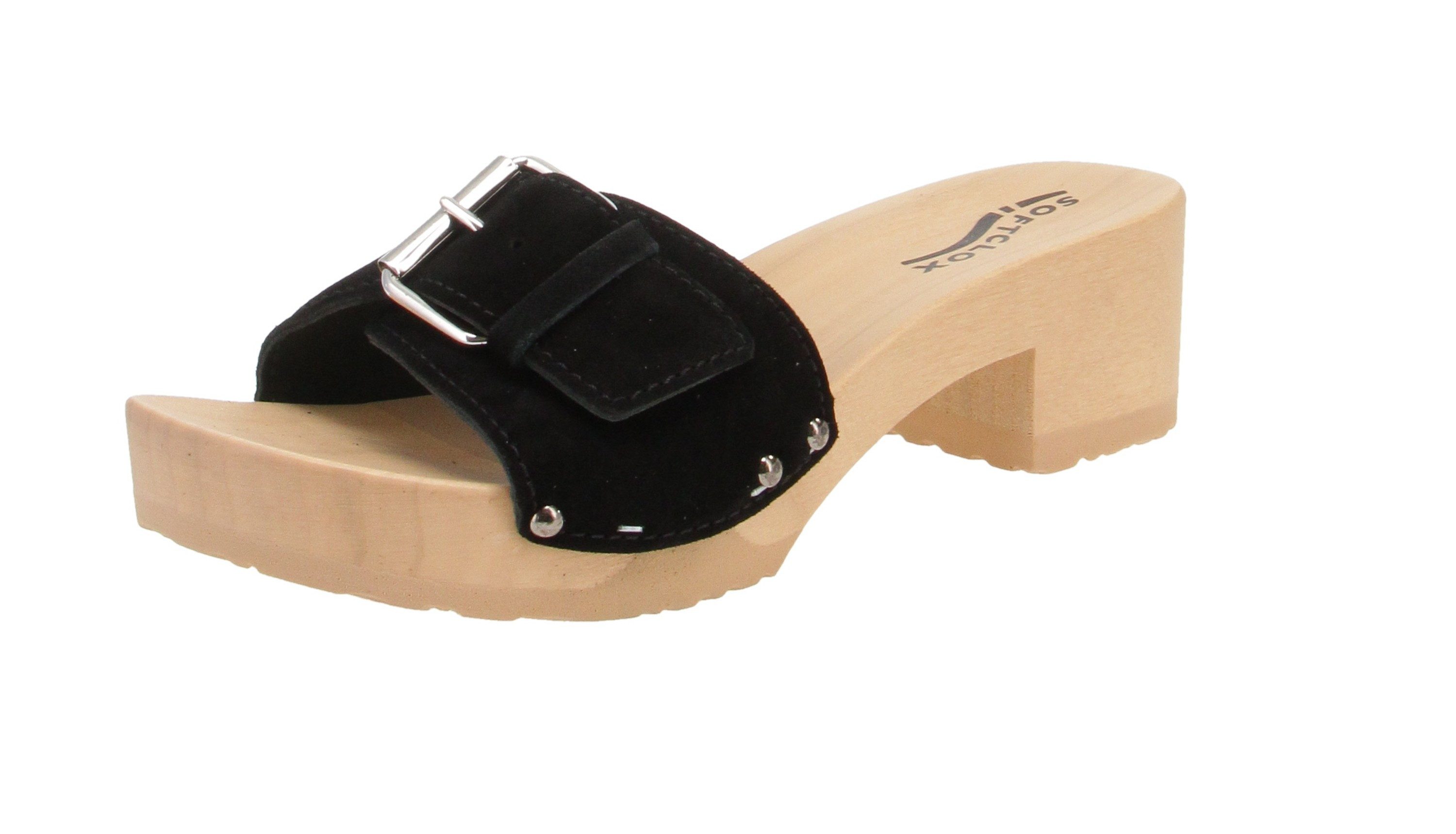 Softclox Softclox S3595 Pali Kaschmir - Damen Schuhe offene Schuhe - 08-Schwarz Sandale
