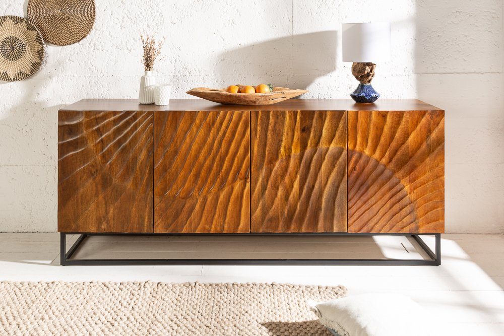 riess-ambiente Sideboard SCORPION 180cm braun / schwarz · Anrichte aus Mang günstig online kaufen
