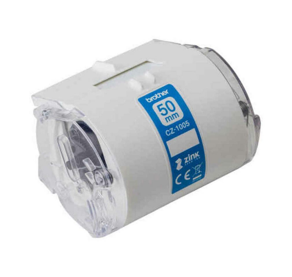 Thumbnail - Brother Etiketten Farbetikettenrolle CZ-1005 für VC-500W (5mx50mm)