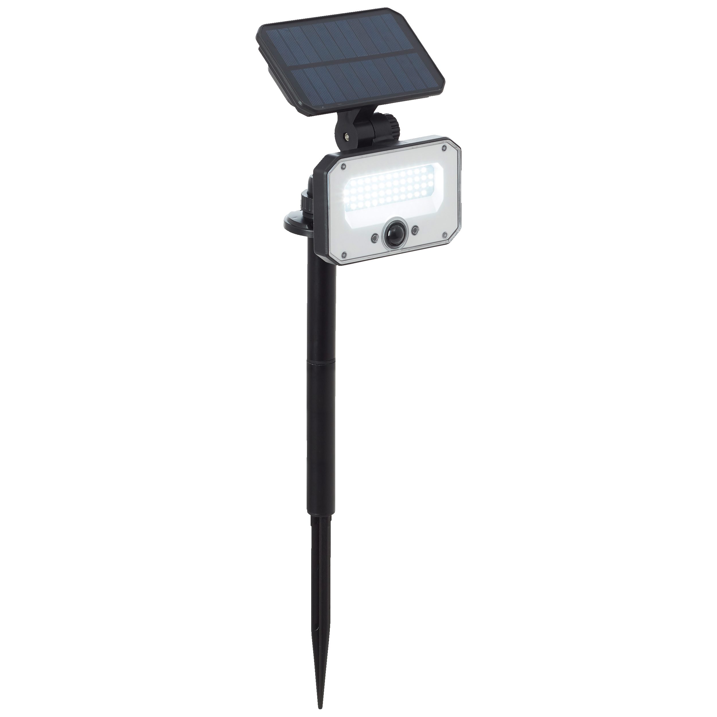 Lightbox Gartenfackel, Bewegungsmelder, LED fest integriert, Neutralweiß, LED Erdspieß Außenlampe mit Fernbedienung Solar und Bewegungsmelder