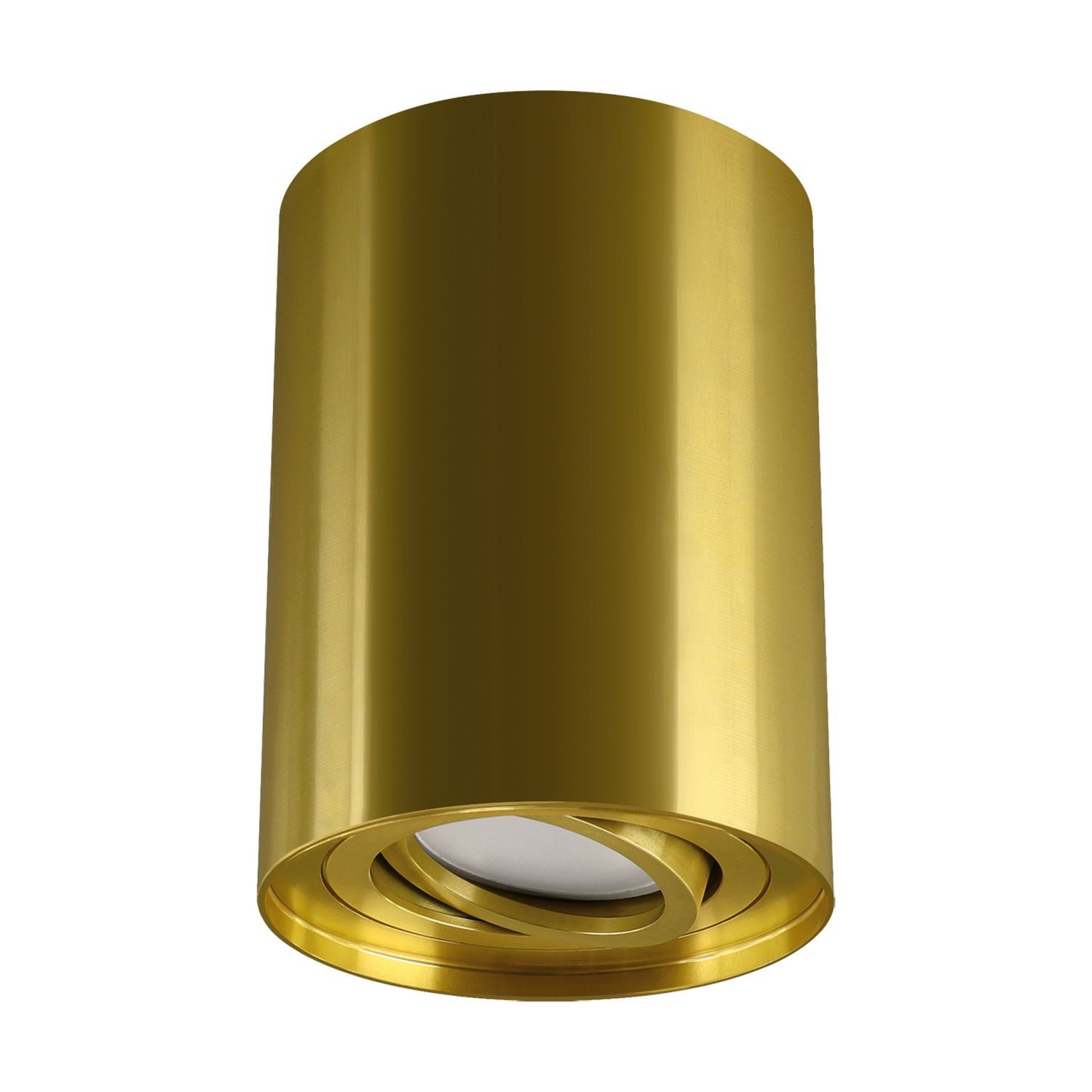 Licht-Erlebnisse Deckenleuchte PETER, ohne Leuchtmittel, Ø 9,4 cm GU10 in Gold Wohnzimmer Aluminium PETER