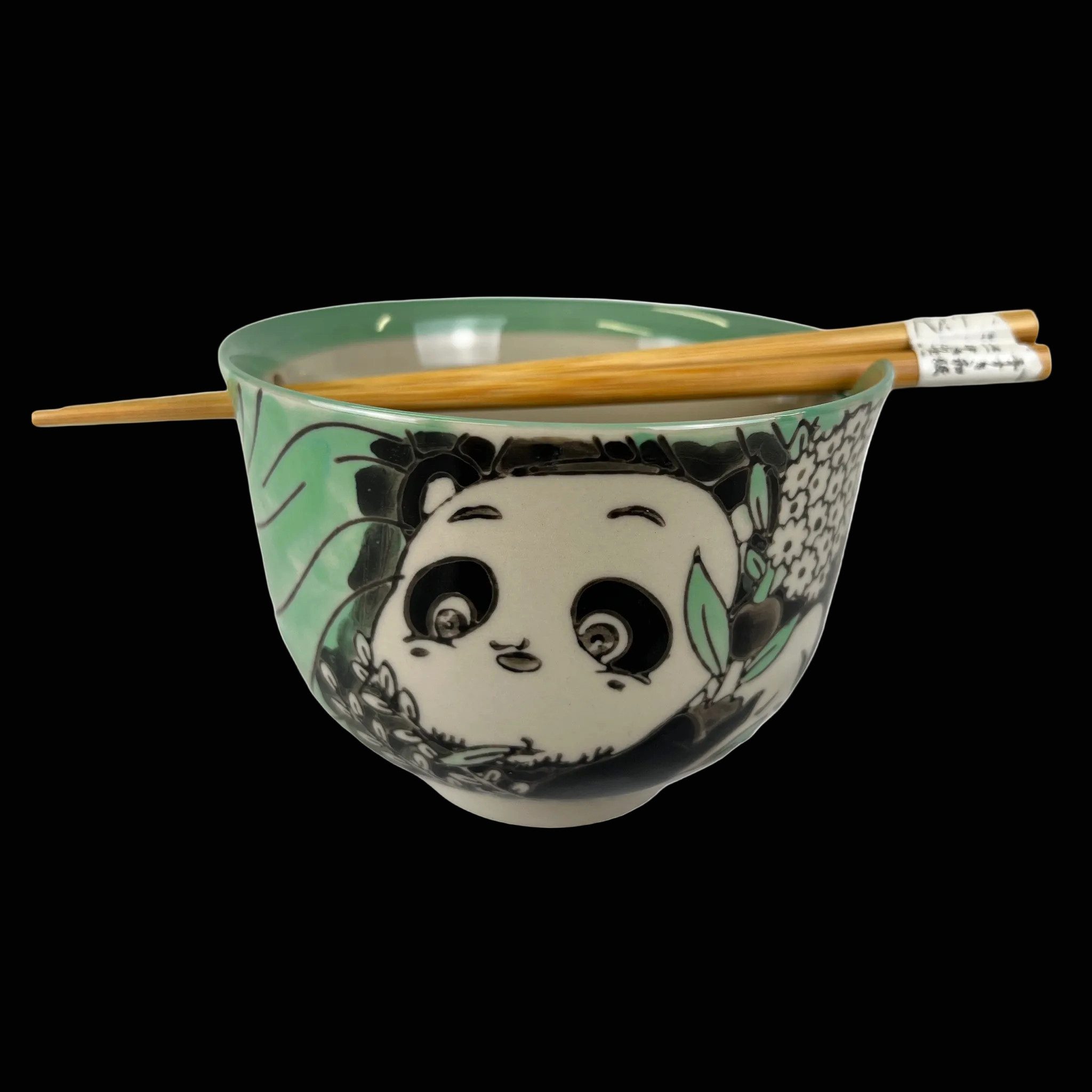 Dark-Desires Essstäbchen Panda Donburi Schüssel mit Essstäbchen "Bamboo Forest" Geschenkset