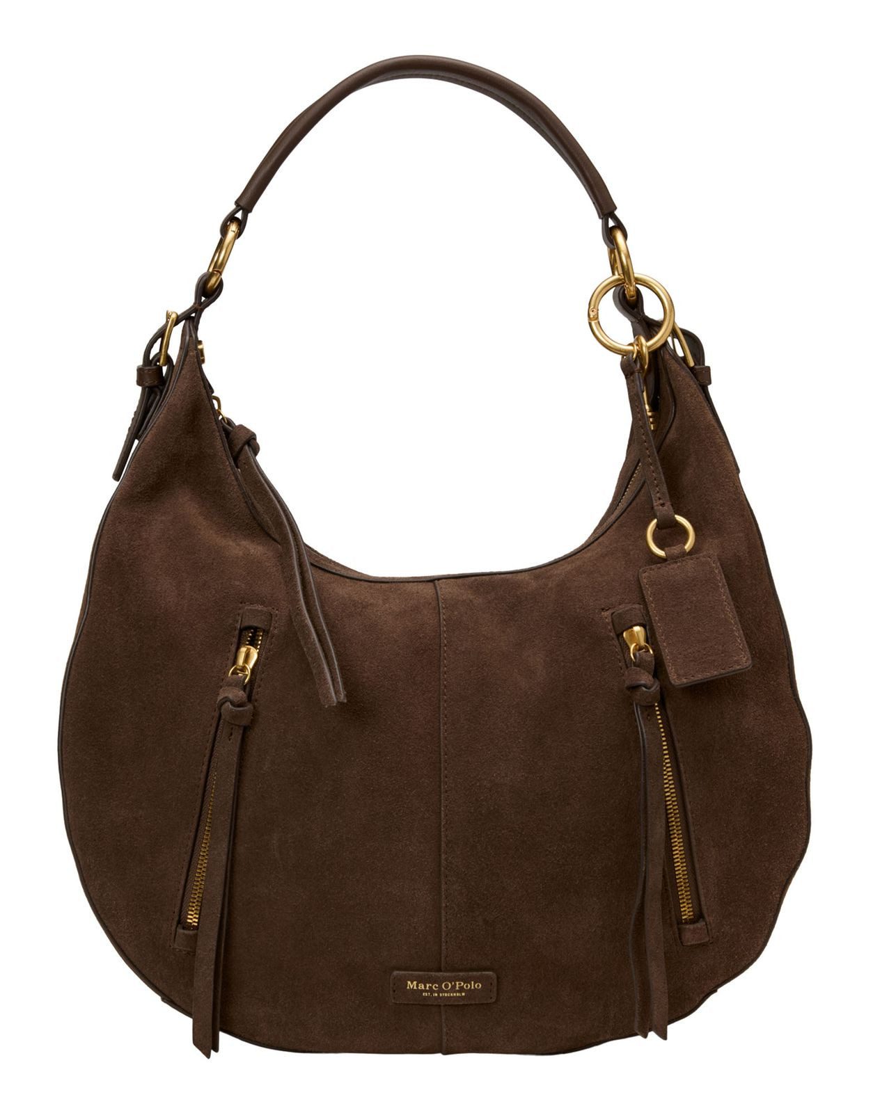 Marc O'Polo Schultertasche Philine Hobo Bag, aus echtem Kalbsleder