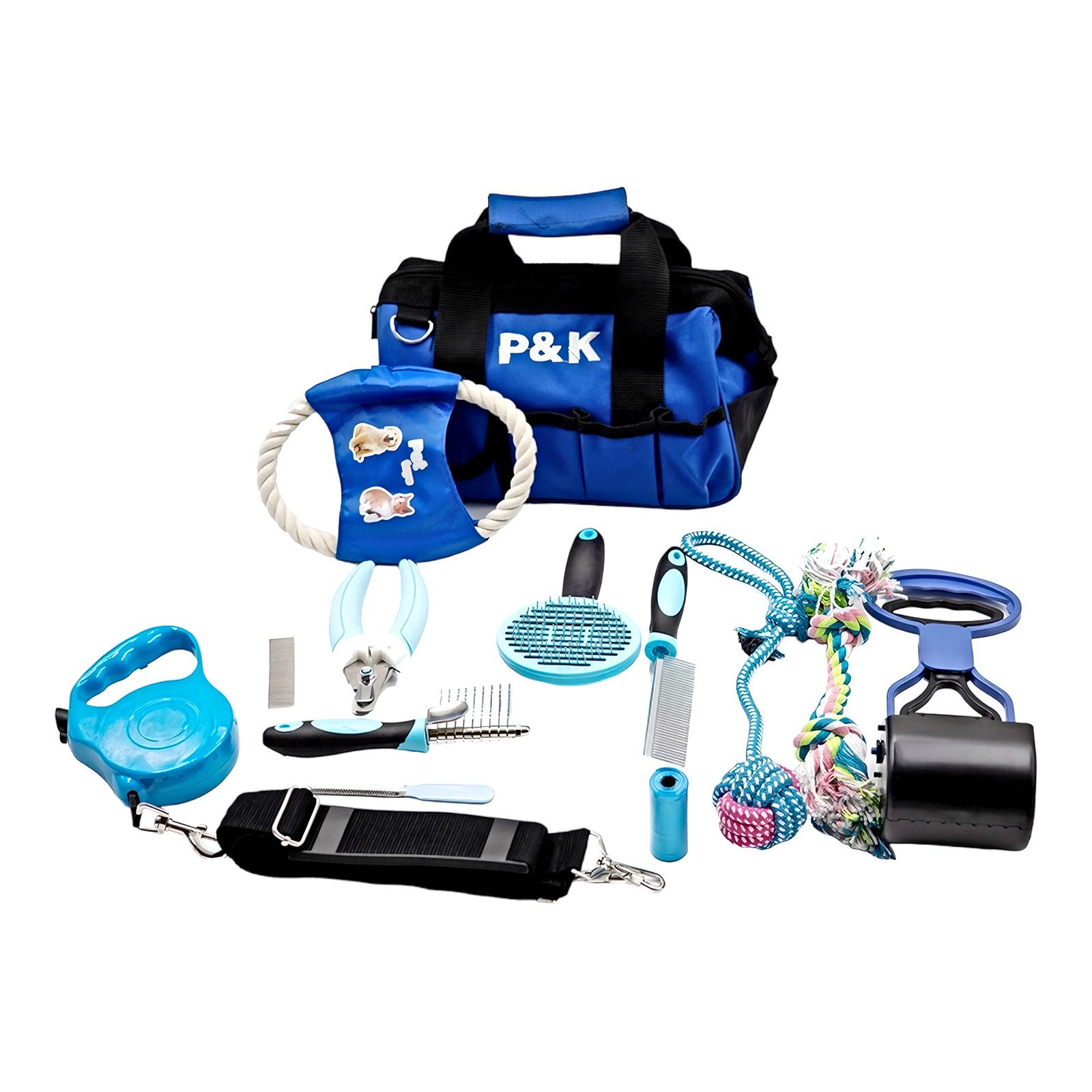 P & K Outdoor-Spielzeug P & K 15 teiliges Hundepflegeset Tierpflegeset günstig online kaufen