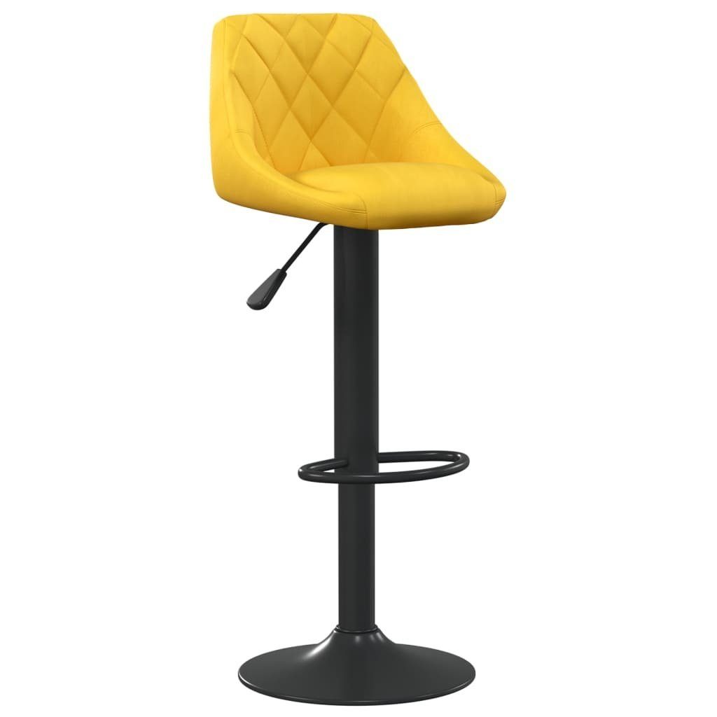 Barhocker Barhocker Senfgelb Samt