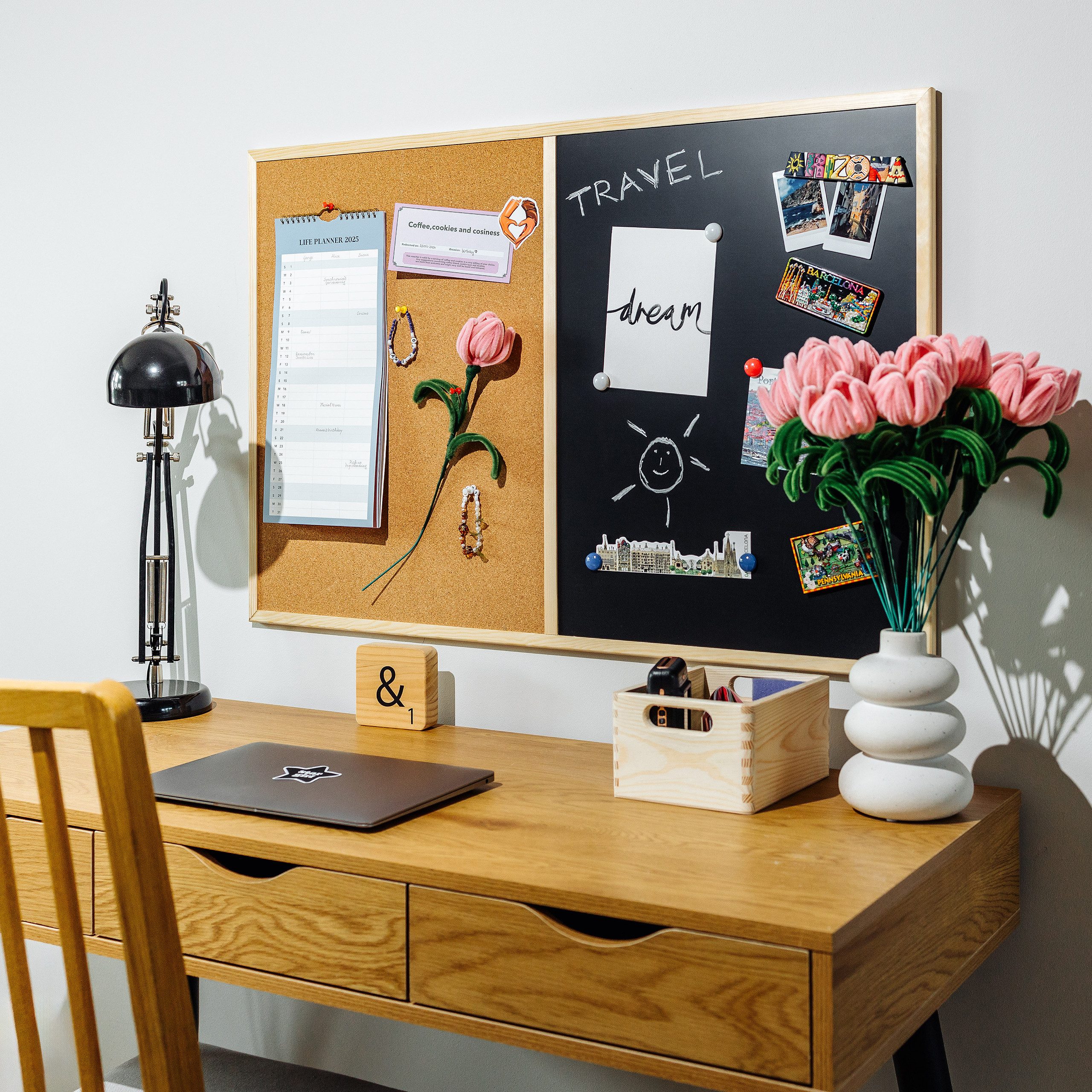 Creative Home Magnettafel 2in1 Kombitafel, Pinnwand günstig online kaufen