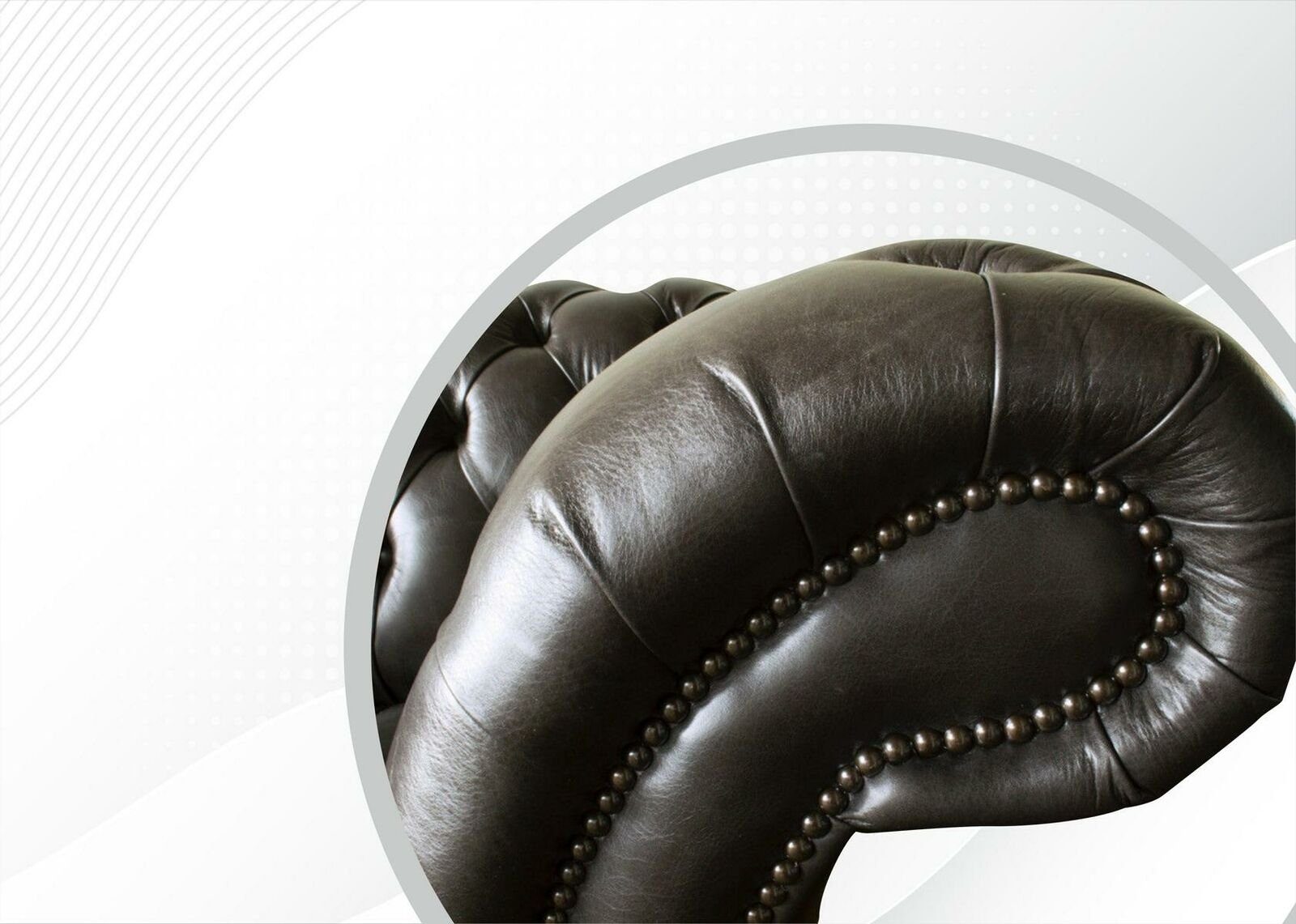 JVmoebel Chesterfield-Sofa Neu, in Chesterfield Made Europe Couch Sofa luxus 3-er klassische Modern Schwarze