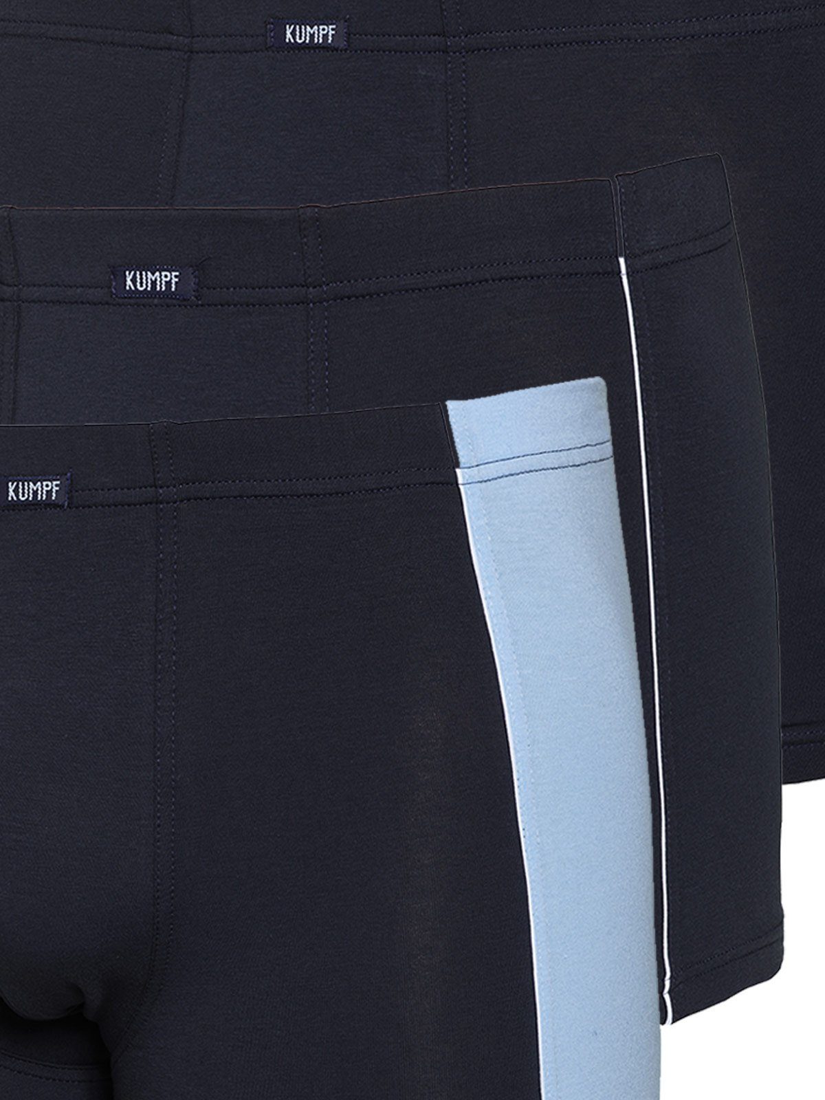 hohe (Packung, Markenqualität Pants Retro Pack 3er Pants Cotton 3-St) navy-blau Herren Bio KUMPF