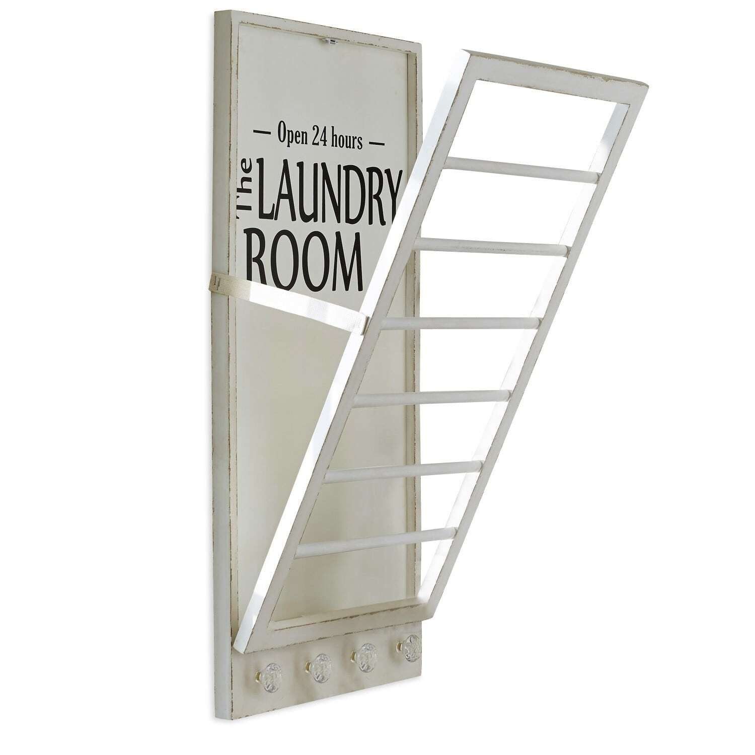 Mirabeau Badorganizer Handtuchhalter Laundry Room antikweiß