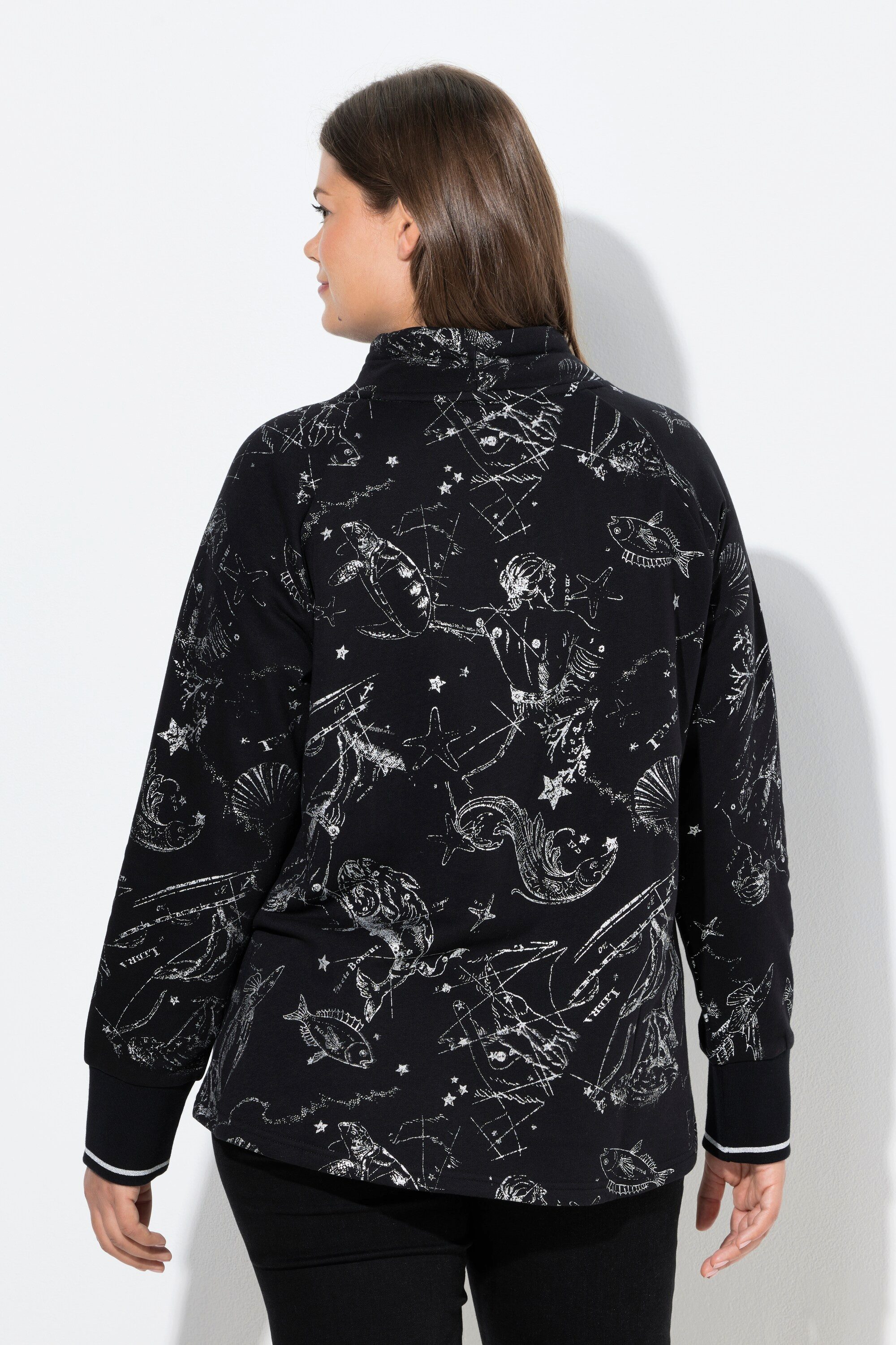 Laurasøn Sweatshirt Sweatshirt Stehkragen Langarm OEKO-TEX