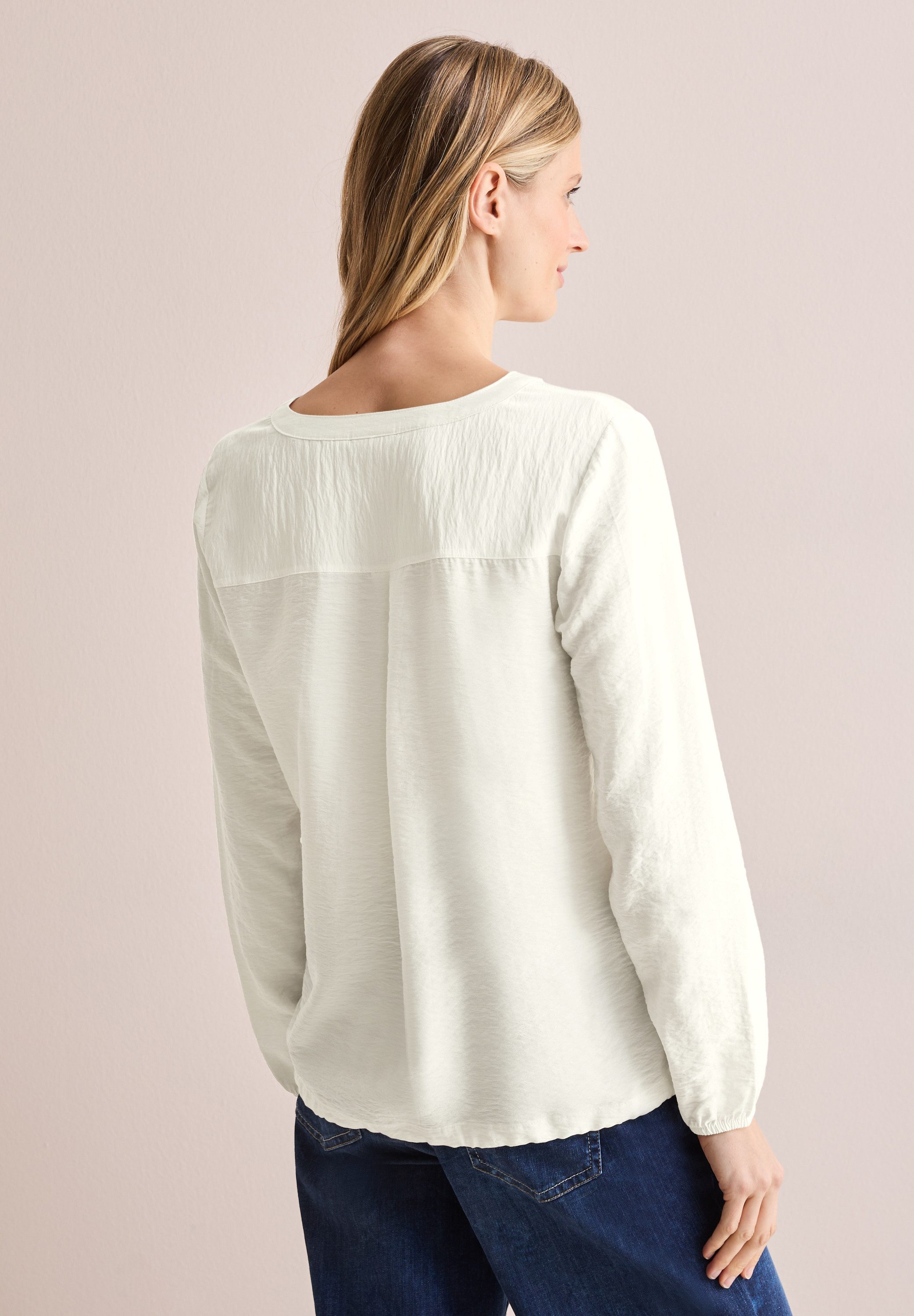 CECIL Langarmbluse mit Tunnelzug am Saum günstig online kaufen