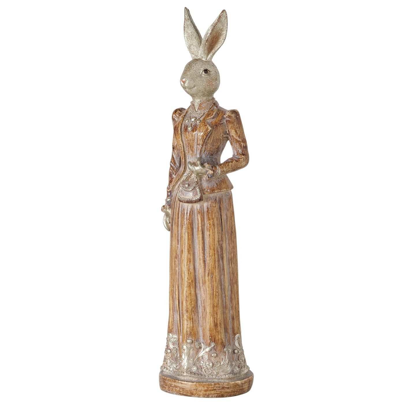 MF Osterfigur Deko Hasenfigur Lunaro Hasenpaar elegant 2er Set (2 St)