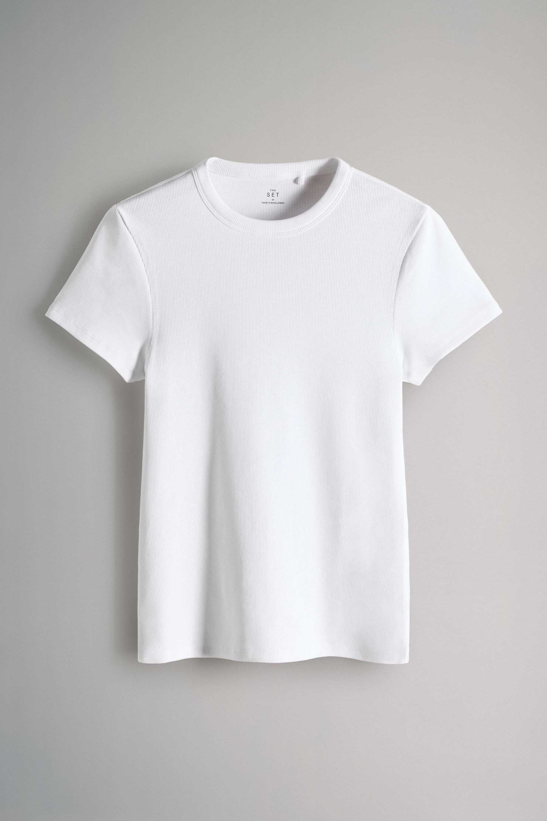 The Set T-Shirt The Set gerippte T-Shirts, 3er-Pack (3-tlg)