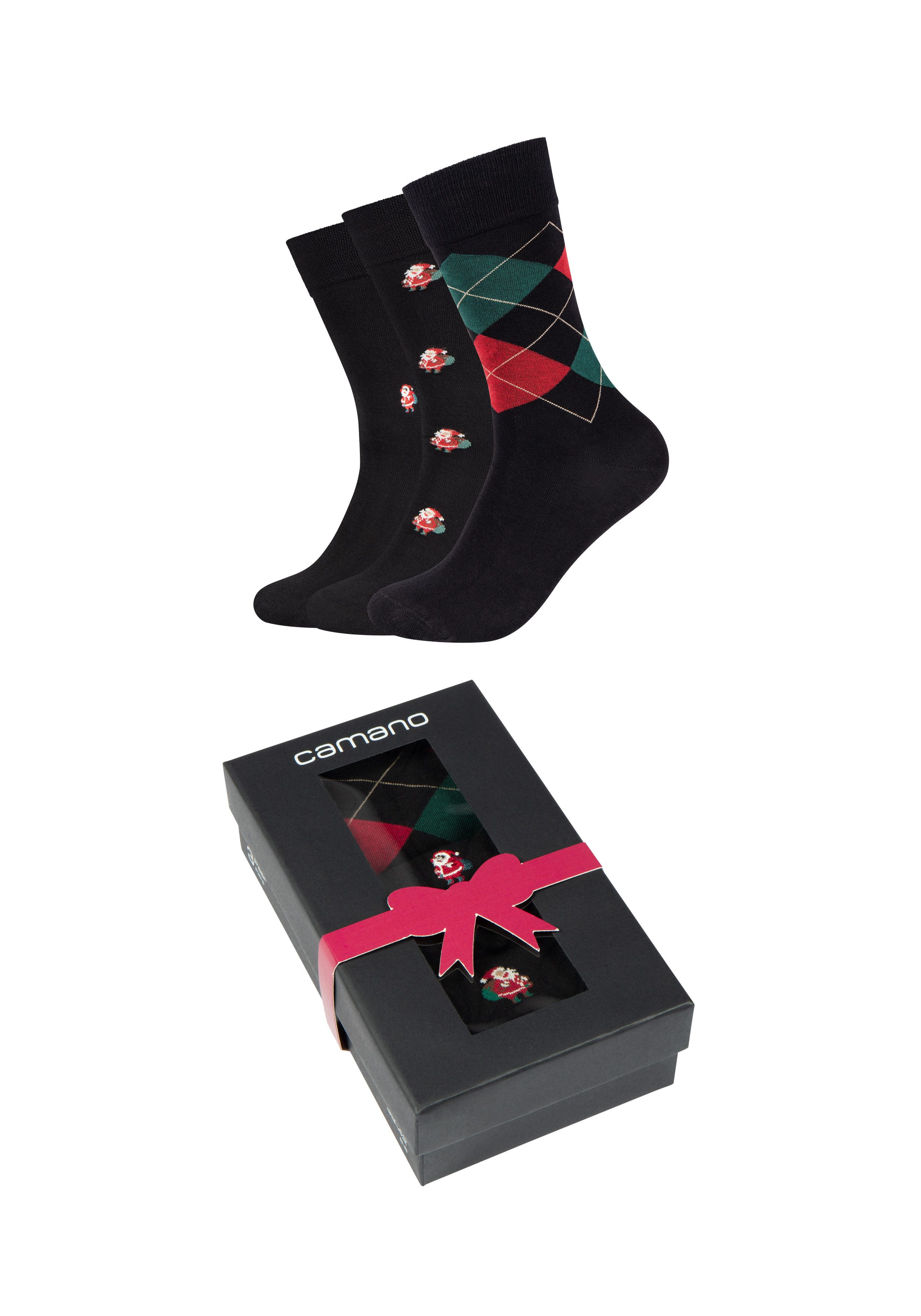 Camano Sneakersocken ca-soft (3-Paar) mit elastischem Bund