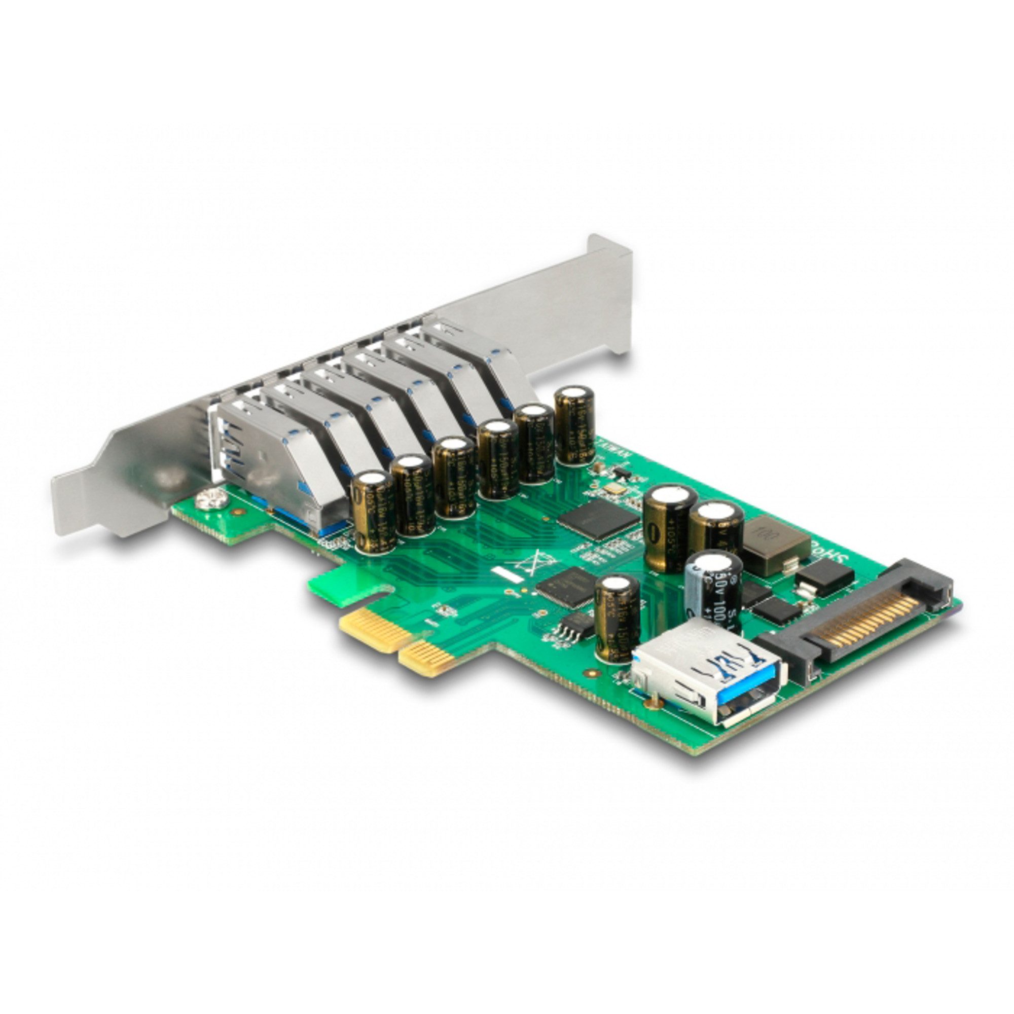 Delock DeLOCK PCI Express x1 Karte zu 6 x extern + 1 x Mainboard