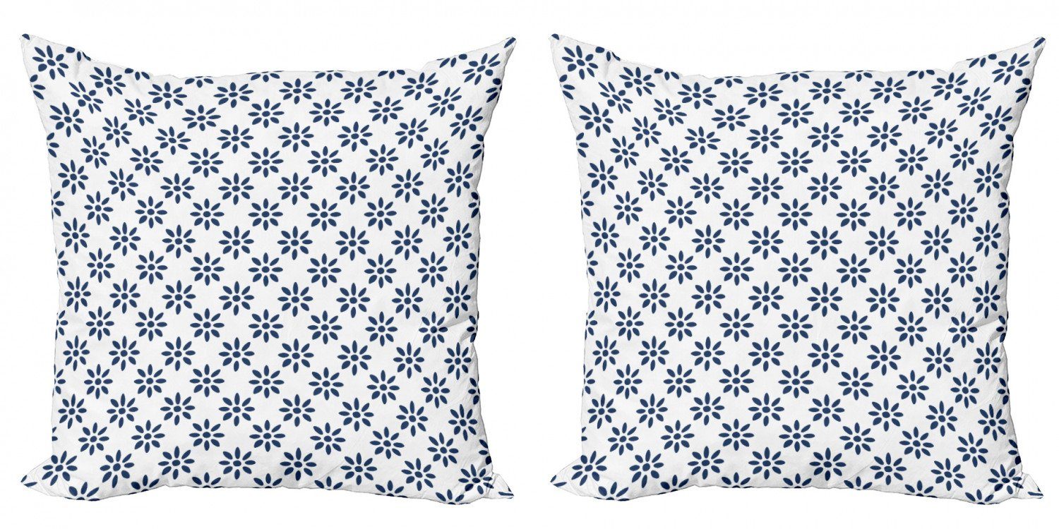 Kissenbezüge Modern Accent Doppelseitiger Digitaldruck, Abakuhaus (2 Stück), Abstrakt Sommer-Blumenblätter