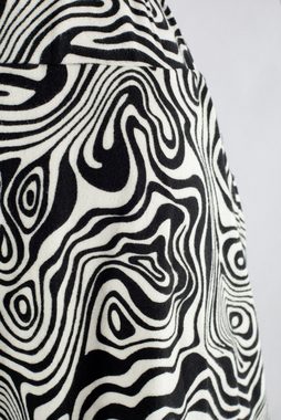 Bongual Midikleid 2-in-1 elegantes Kleid Zebra Print mit Taschen