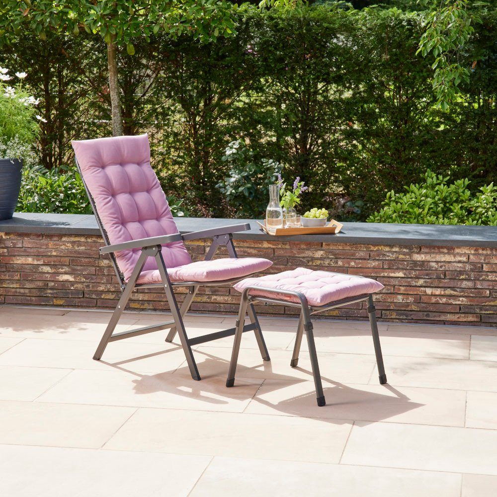 Siena Garden Sesselauflage ATRIA, 123 cm, (passend für Hochlehner, OTTOs Choice), Dessin Uni, 100% recyceltem Polyester, in verschiedenen Farben – Bild 2 von 2