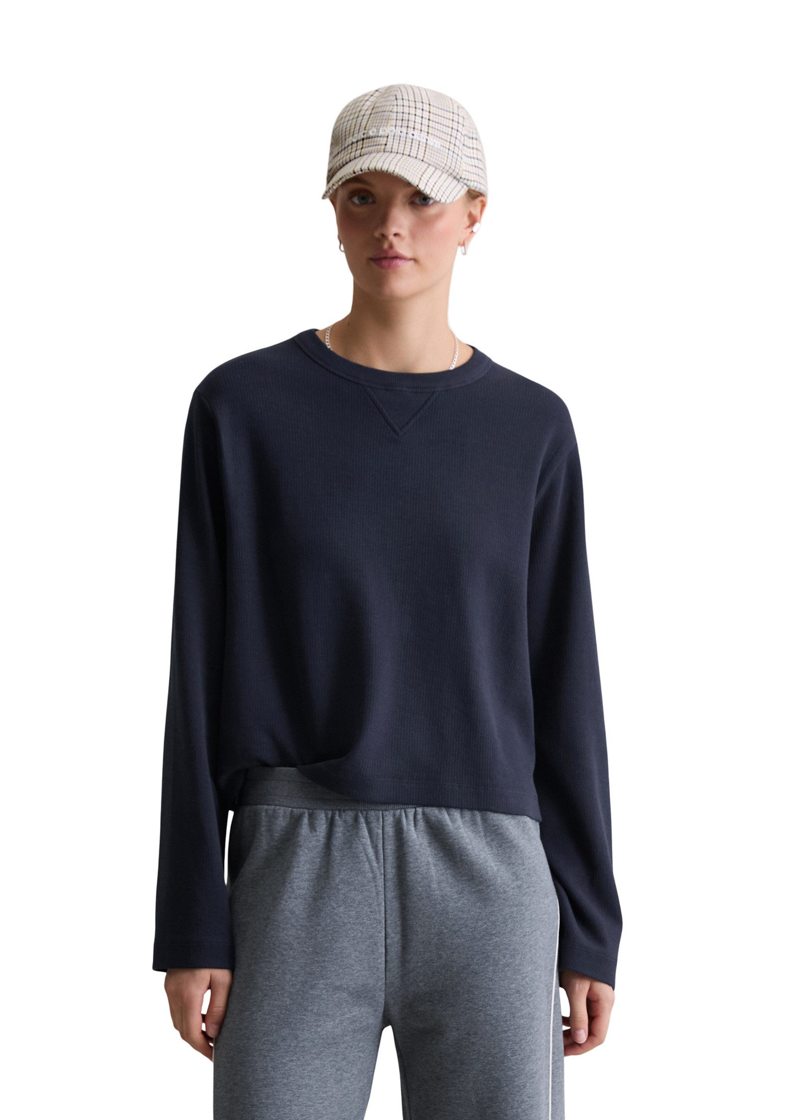 Marc O'Polo DENIM Langarmshirt aus Heavy Jersey günstig online kaufen