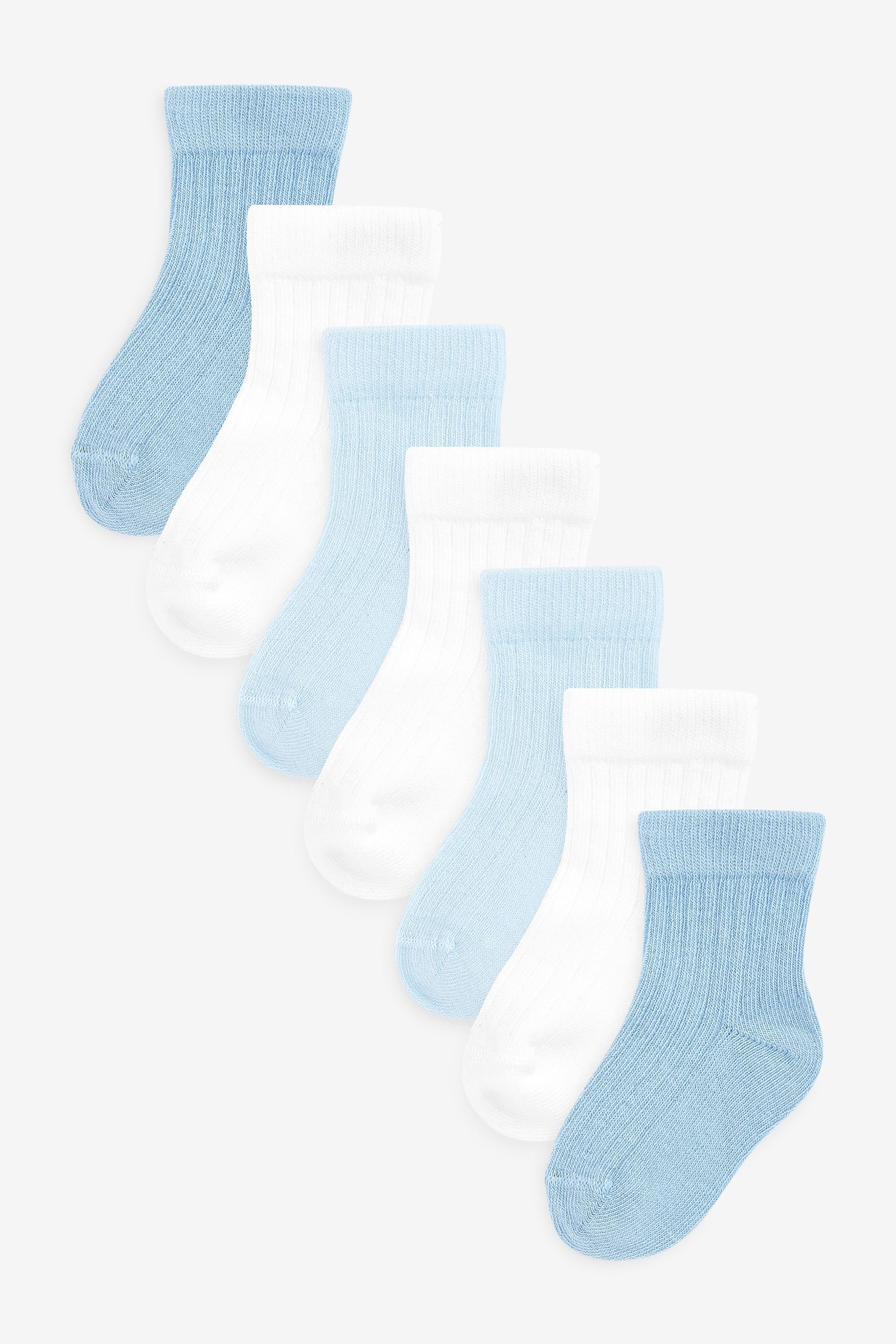 Next Kurzsocken Gerippte Socken im 7er-Set günstig online kaufen