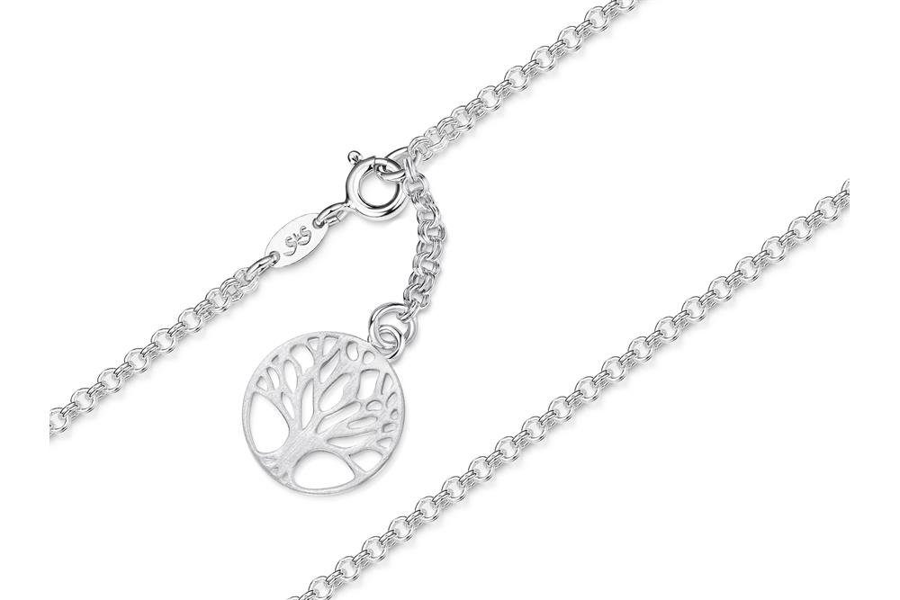 Silberkettenstore Fußkette Fußkette Doppelerbse 2,4mm mit günstig online kaufen