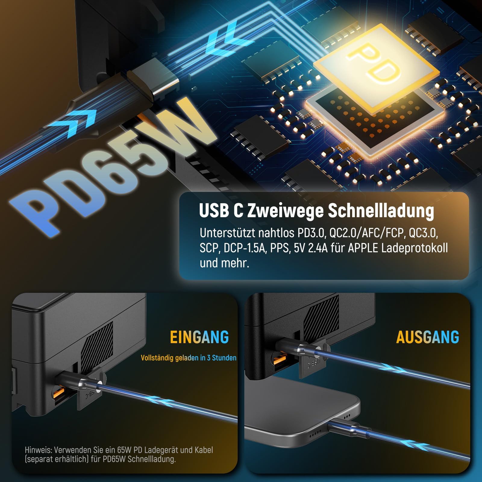 Neewer PS099E Mini V Mount Akku, 6800mAh 99Wh 14.5V Mini V Lock Akku Kamera-Akku 6800 mAh, mobiles Ladezentrum fúr Not-&Stromversorgung/Kamera/Camcorder/Monitor