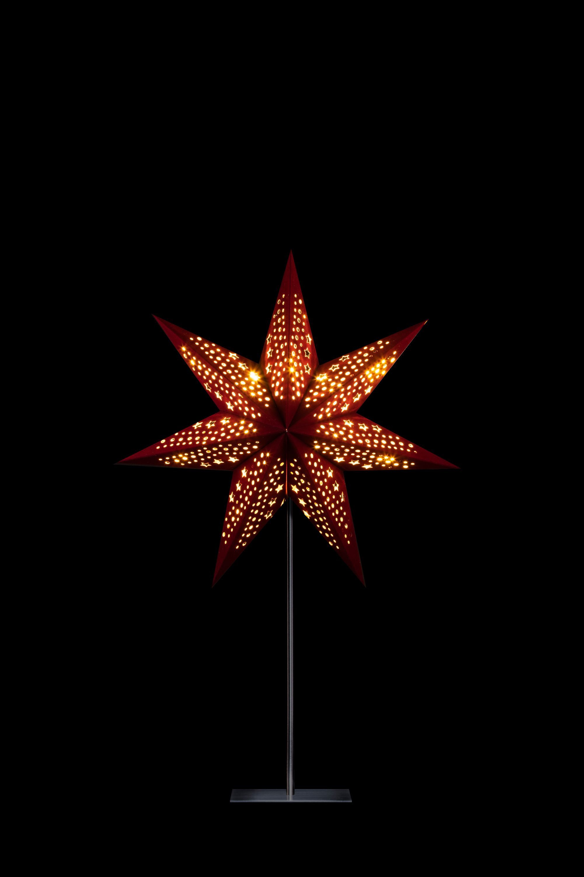 STERNTALER Dekostern, Dekostern Weihnachtsstern Papier Samt günstig online kaufen