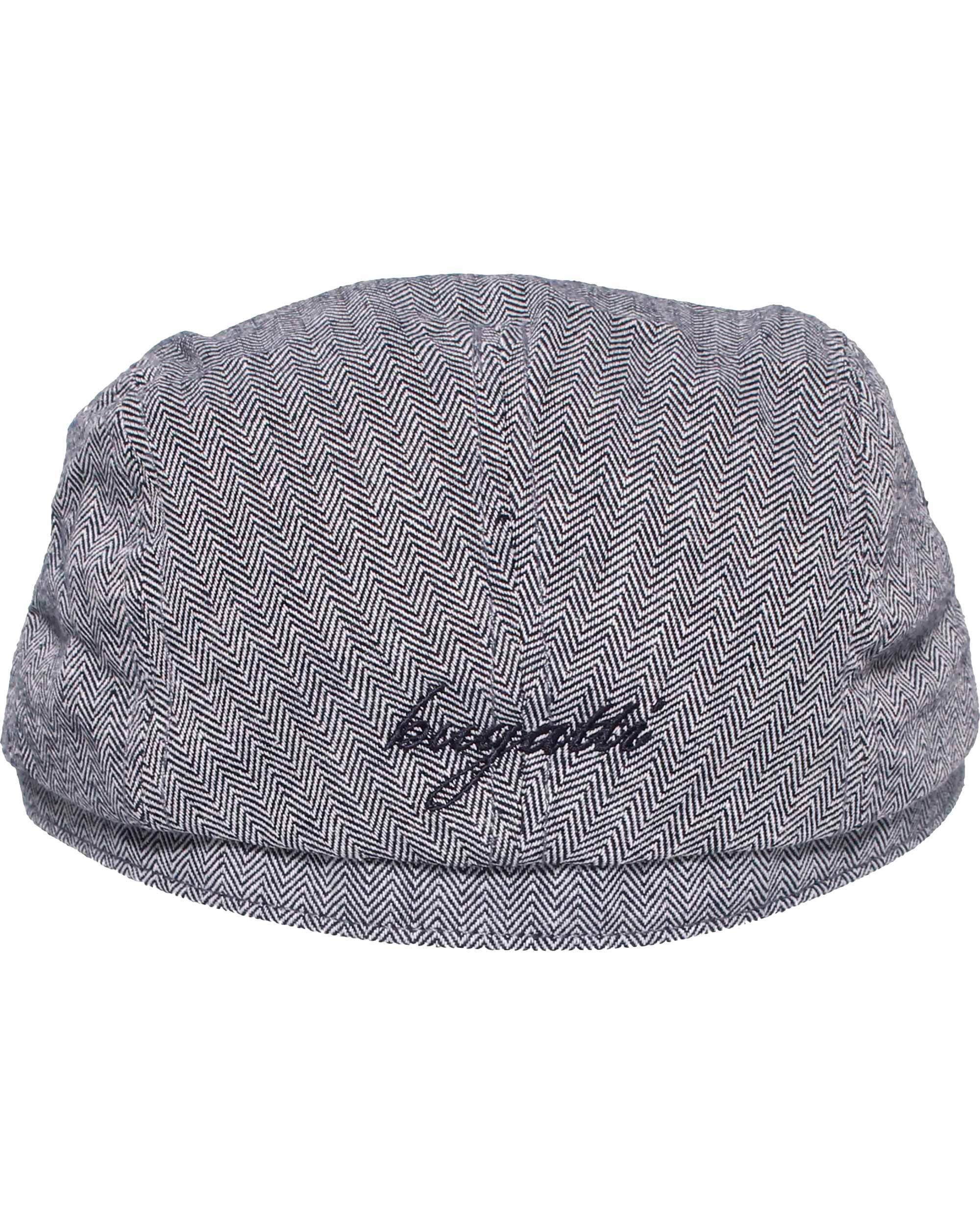 bugatti Flat Cap Flatcap mit Fischgrät-Design und bugatti-Stickerei