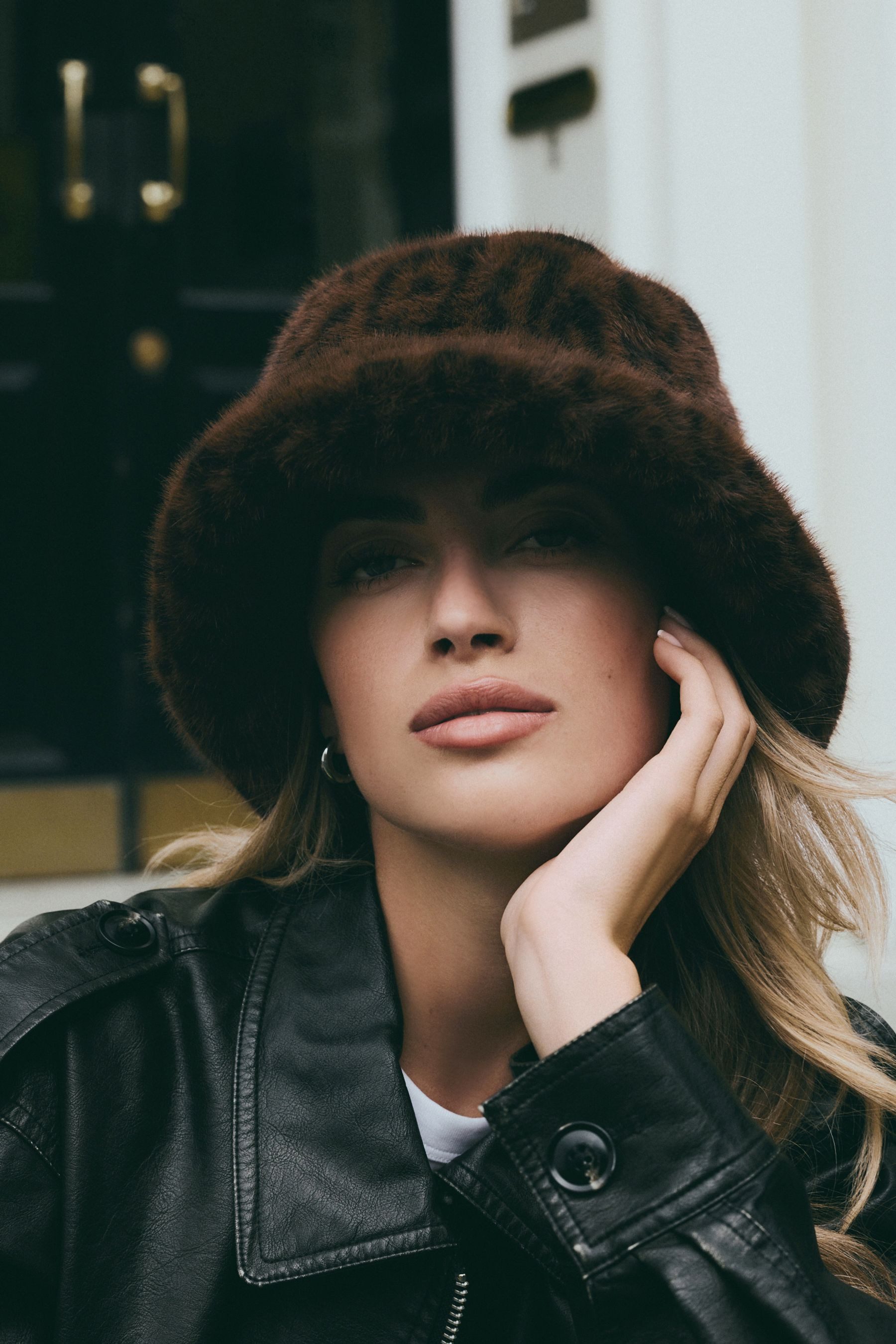 Next Fischerhut Fischerhut mit Kunstfell (1-St)