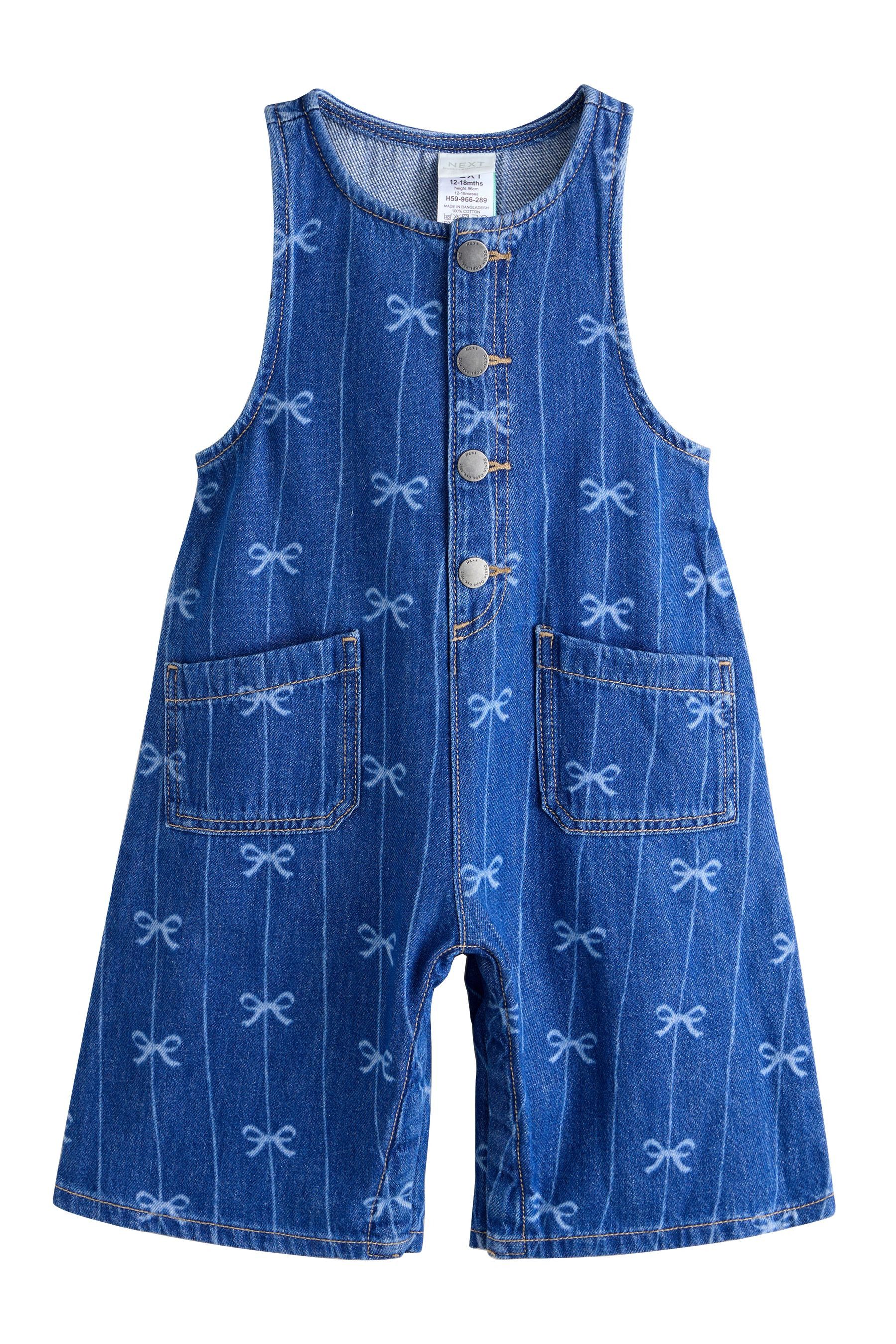 Next Jumpsuit Ärmelloser Denim-Jumpsuit (1-tlg)