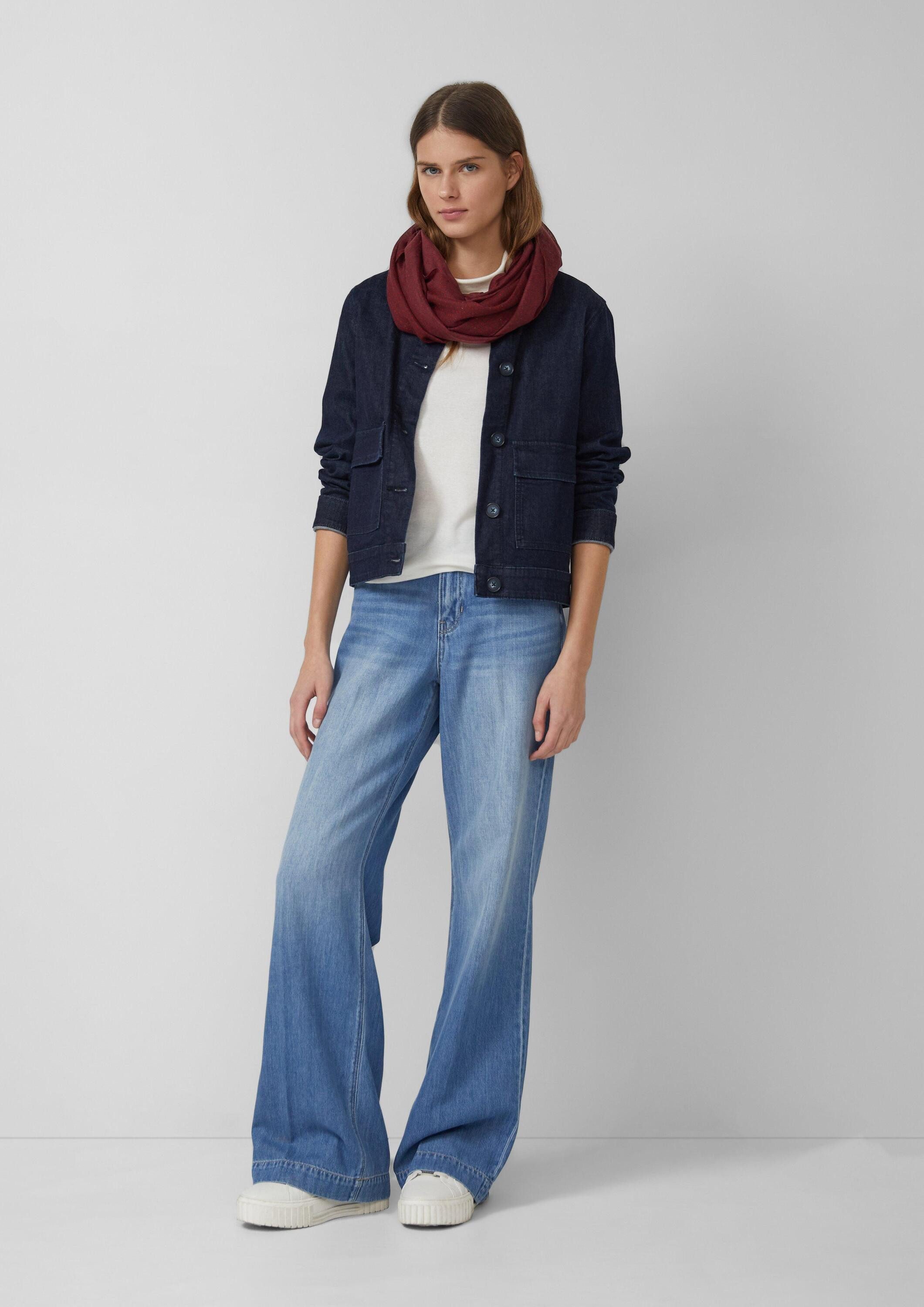 s.Oliver Loop Snood, Allover gemusterter Loop-Schal