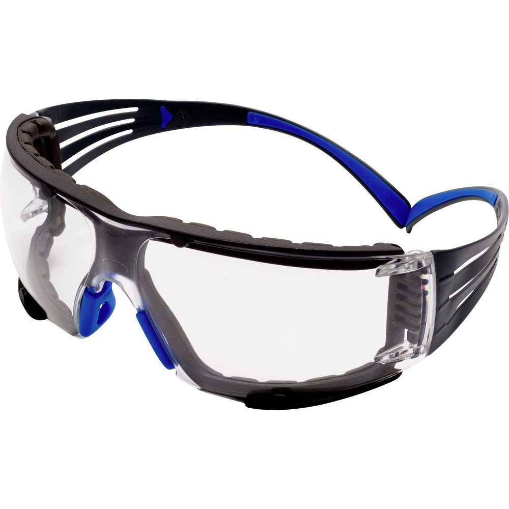 3M Arbeitsschutzbrille 3M SF401SGAF-BLU-F Blau, Antibeschlag-Schutz DIN mit Überbrille Grau