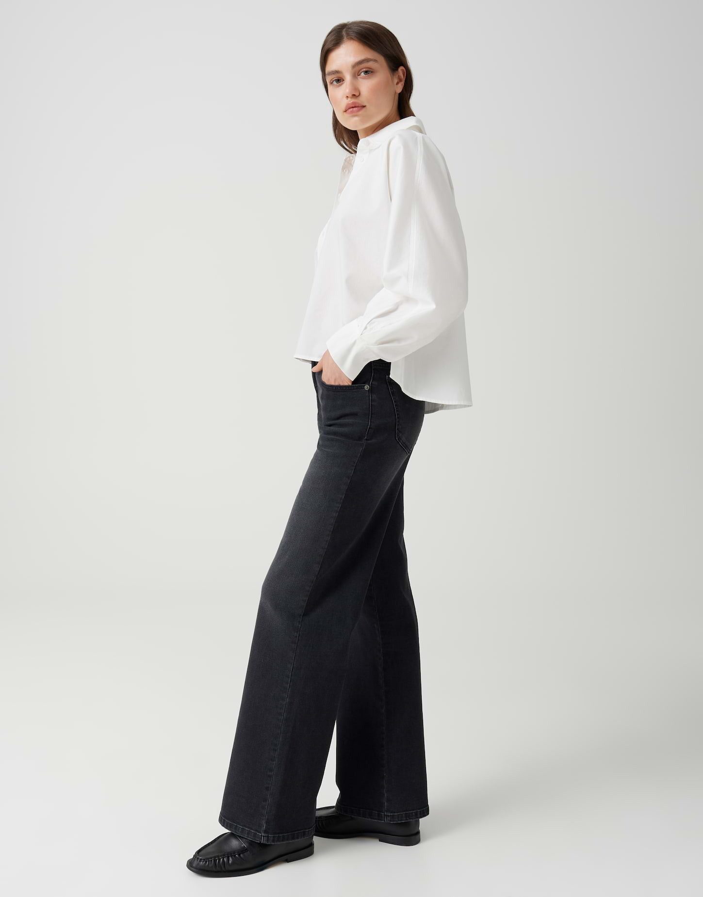 OPUS Weite Jeans MIVY Wide Leg Jeans mit Stretchanteil High Rise Vielseitig kombinierbar für casual Looks – Bild 5 von 5