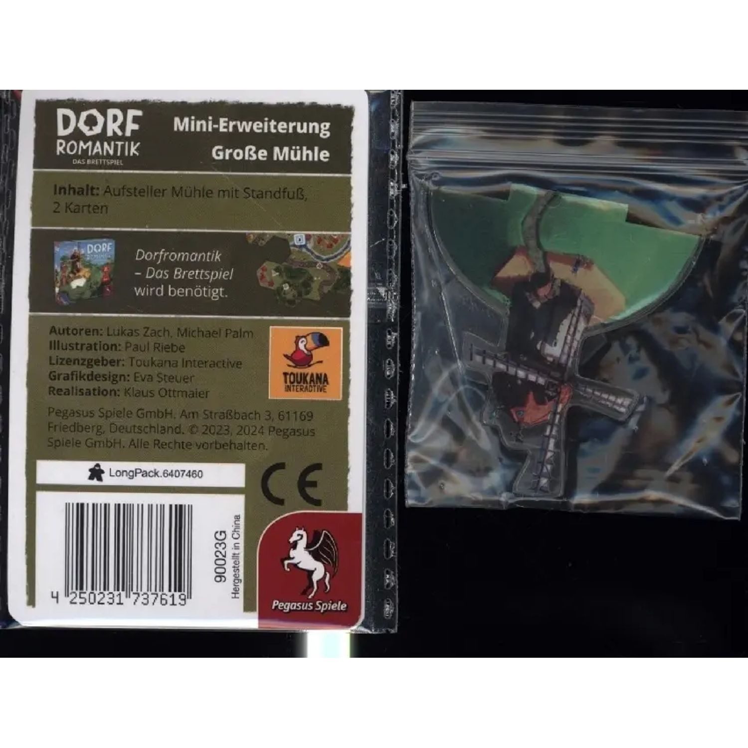 Pegasus Spiele Spiel Dorfromantik Das Brettspiel: Große Mühle (Mini-Erweiterung)