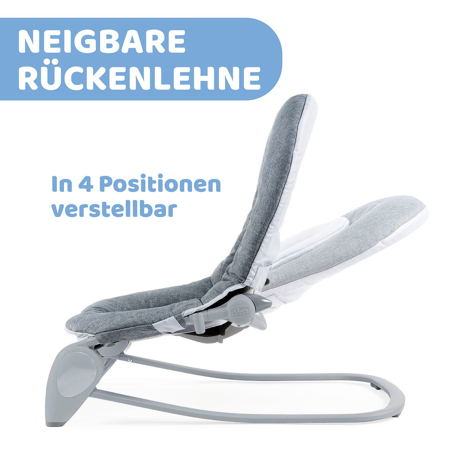 Chicco Babywippe Hoopla, Titanium, mit Spielbogen
