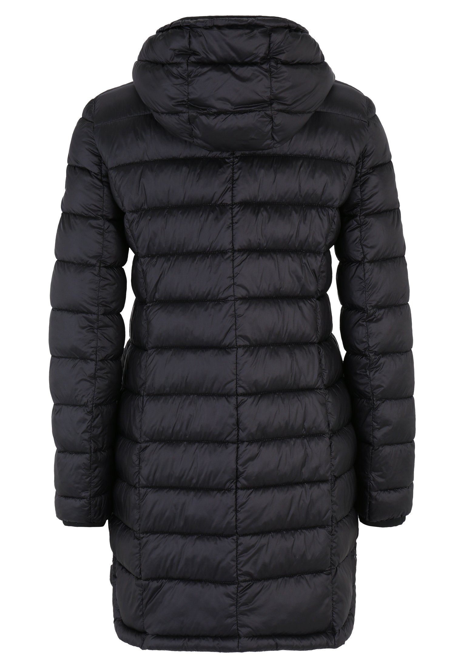 Steppjacke Bret black jet Gil aus Details mit Lederimitat