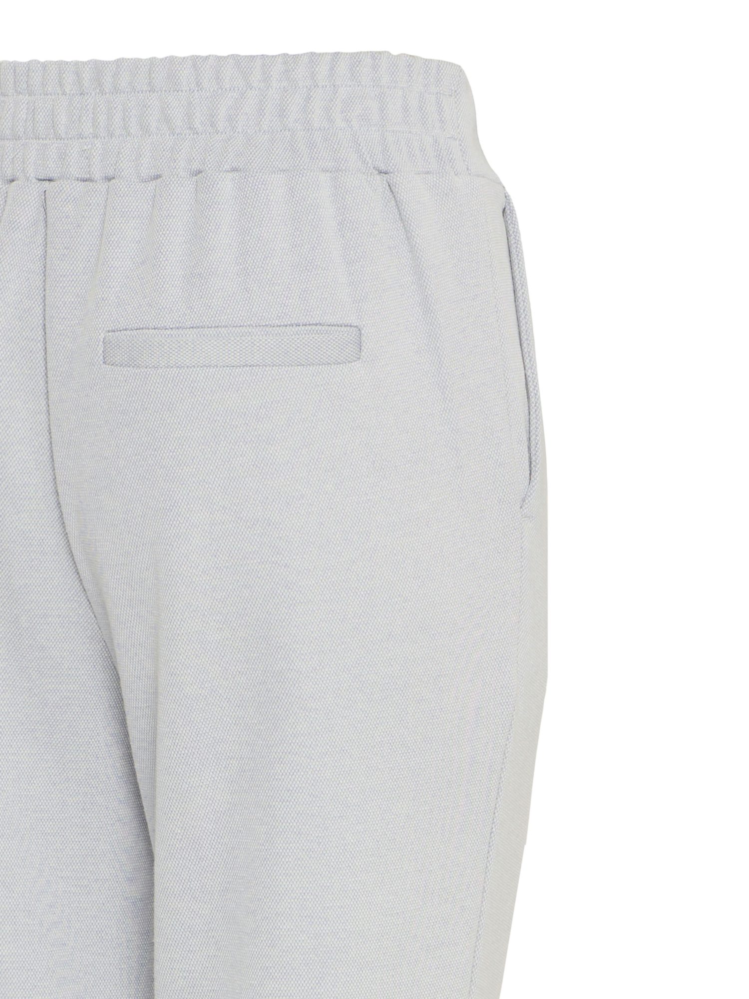 ICHI Stoffhose blau, Business, Baumwolle, Unifarben, Slim Fit, Mittel