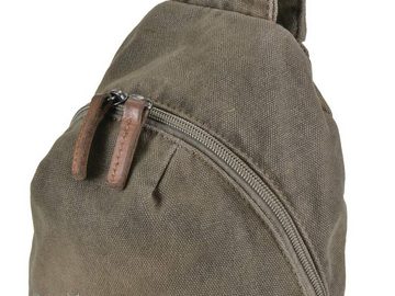 Greenburry Tagesrucksack Aviator, Bodybag, Rucksack, DayPack, BackPack, Canvas, Leder