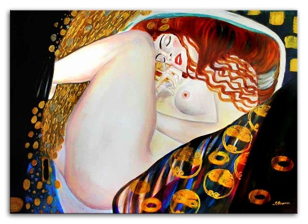 Gustav handgearbeitet ein jedes Unikat, JVmoebel »G06690, Gemälde Bild Klimt