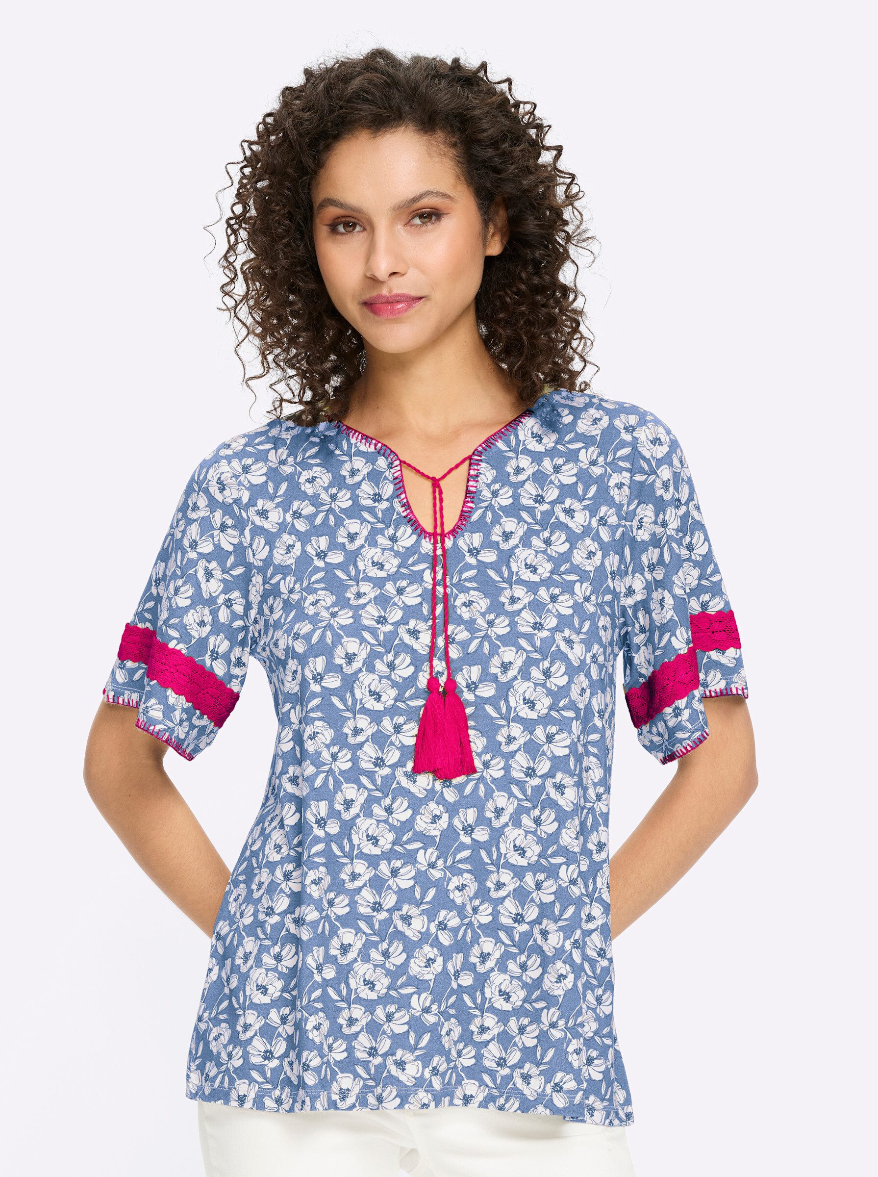 heine T-Shirt Druck-Shirt Kurzarm