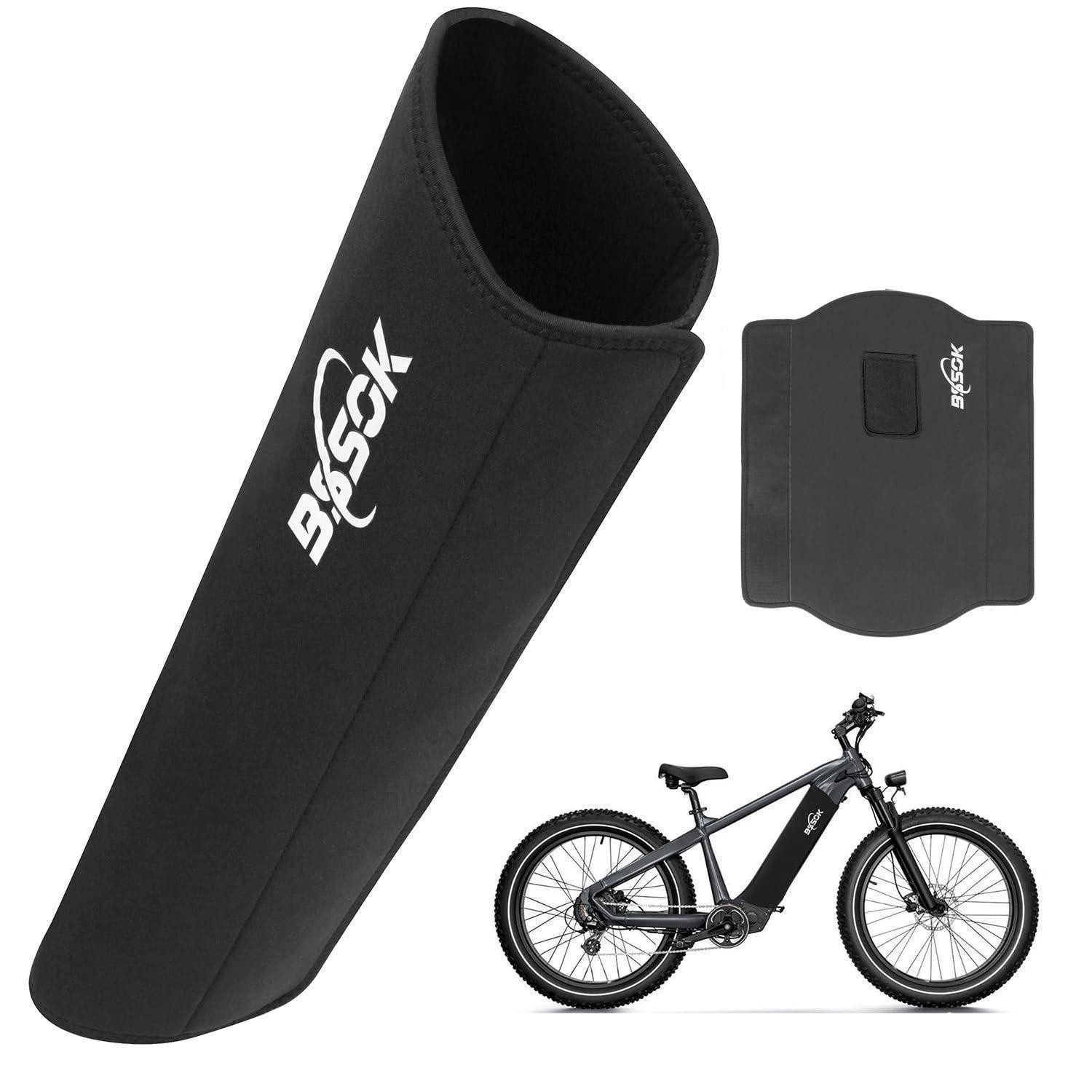LuxusKollektion Akku-Schutzhülle E Bike Akku Schutzhülle Neopren Thermo Batterie Schwarz +Tasche