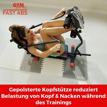 Gymform® Bauchtrainer Fast Abs Bauchmuskeltrainer, Bauchtrainer Zuhause, Fitnessgerät klappbar, Sit up Bank bis 120kg
