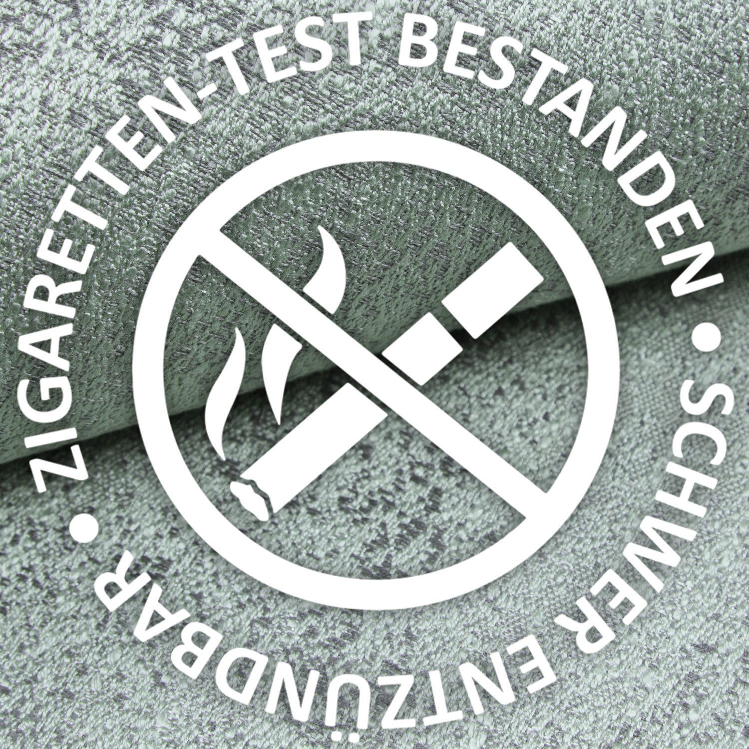 novely® Stoff exquisit BRIVIO - Robuster Polsterstoff mit Metallic-Effekt, Robust, Zigaretten-Test bestanden, Meterware, 1lfm