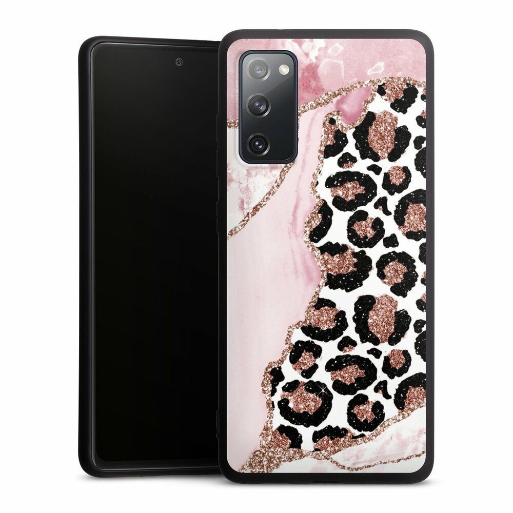DeinDesign Handyhülle Leopard Glitzer Look Marmor Patterns and Textures  Smooth Pink, Samsung Galaxy S20 FE Silikon Hülle Premium Case Handy  Schutzhülle