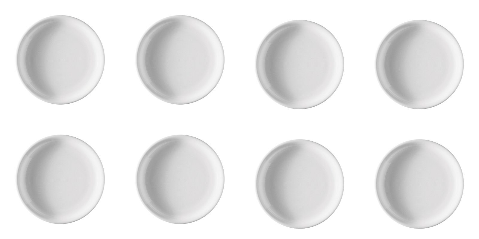Porzellan, - mikrowellengeeignet St), Weiß TREND Stück, Porzellan cm 20 und 8 - Thomas spülmaschinenfest Frühstücksteller (8 Frühstücksteller