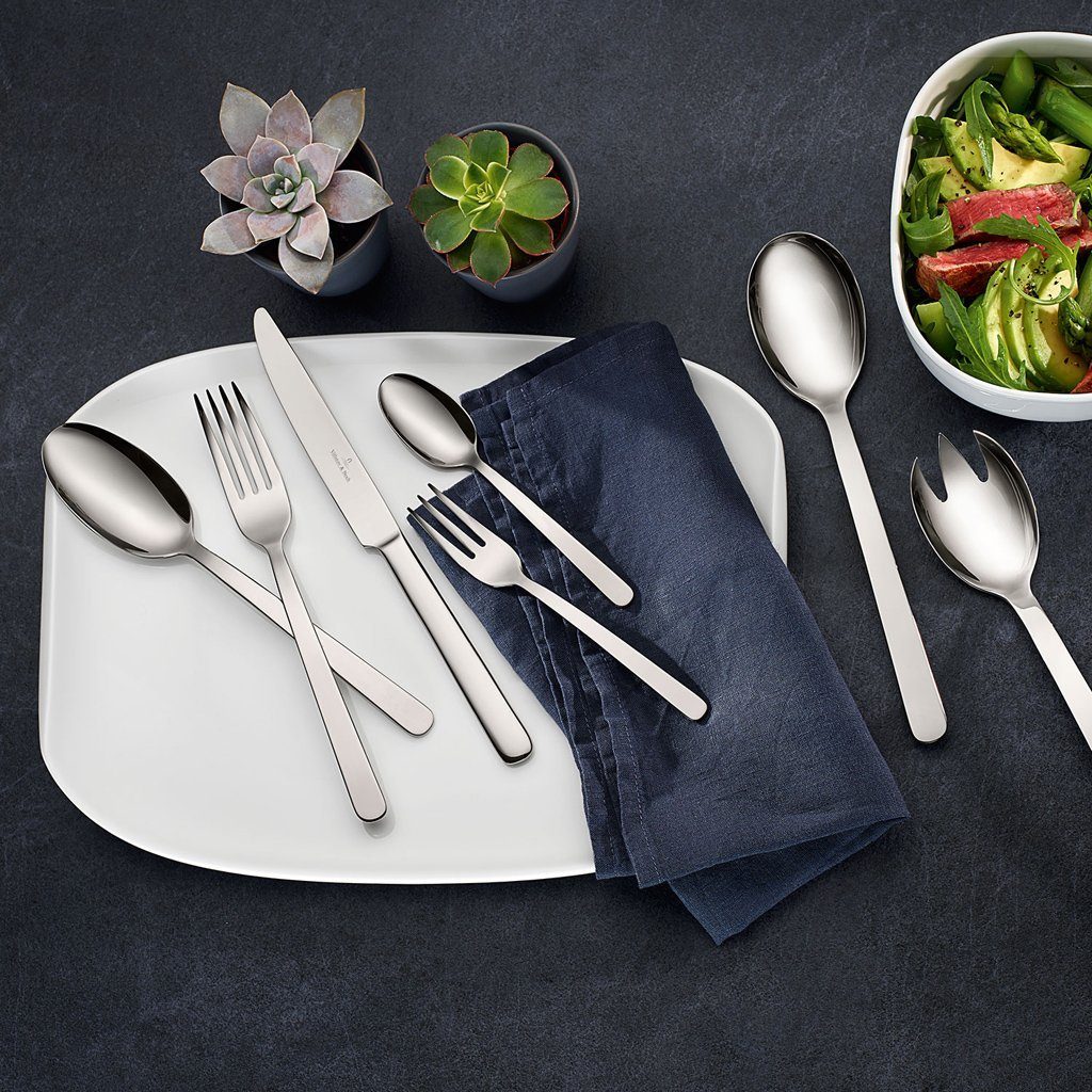Villeroy & Boch Besteck-Set Louis Tafelbesteck 68tlg. 44x29x9cm (68-tlg), 12 Personen, Edelstahl, Edelstahl, 68 Stck, spülmaschinenfest