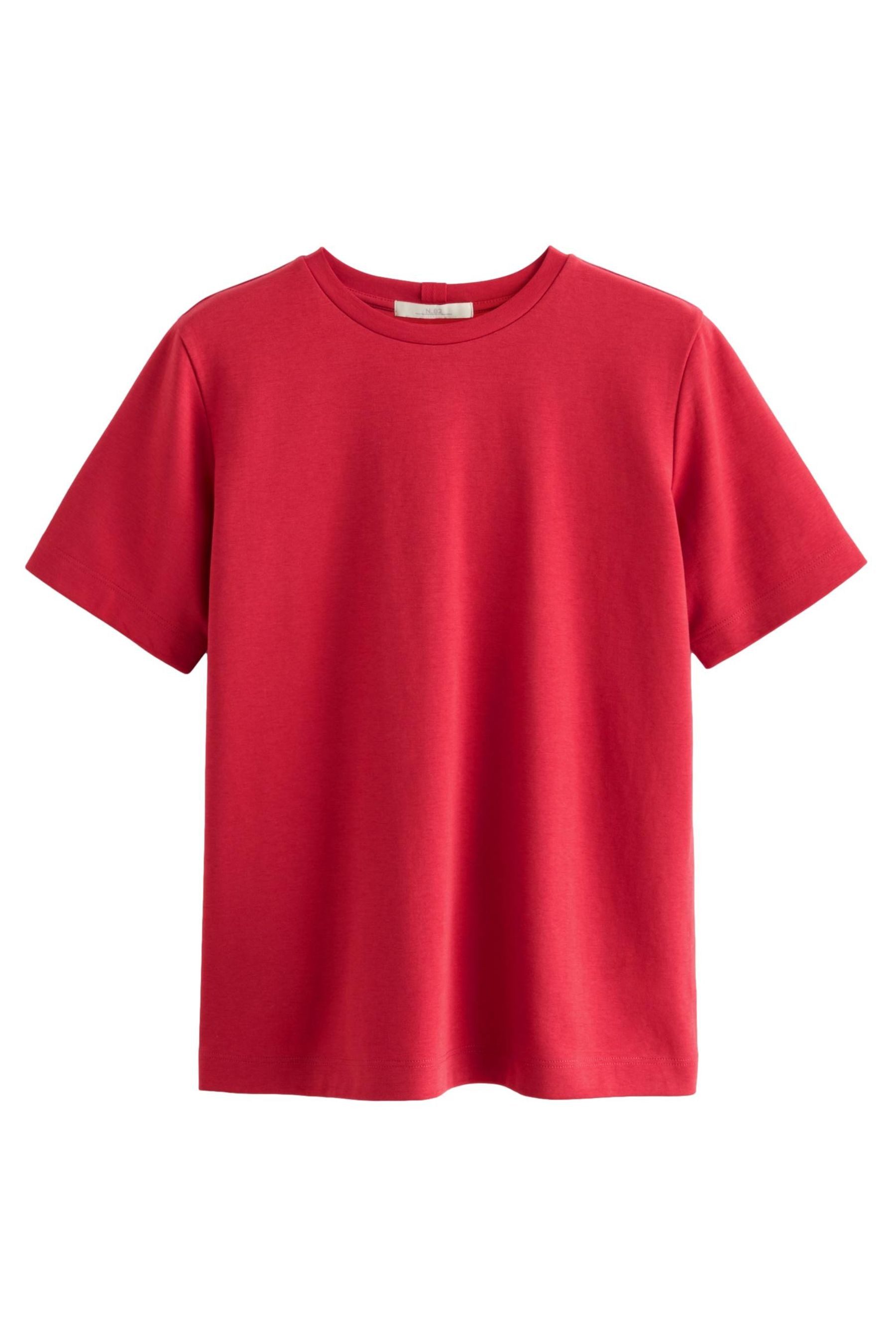 Next T-Shirt Schweres T-Shirt mit Rundhalsausschnitt (1-tlg)