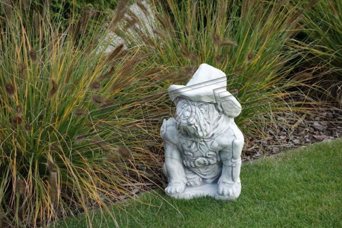 JVmoebel Skulptur Garten Dekoration Terrasse Stein Deko Hund Figuren Figur